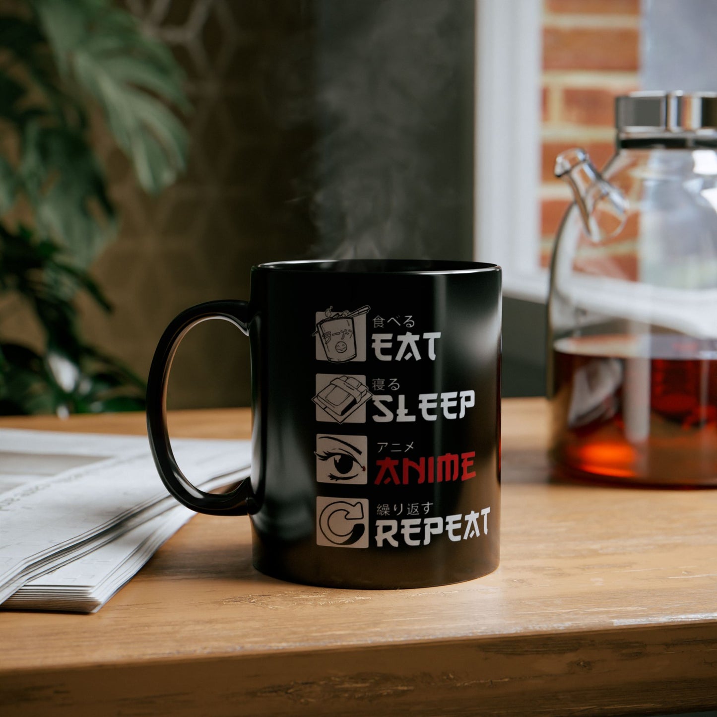 Motivational Coffee Mug - Keep Calm and Anime Repeat, Perfect for Anime Lovers, Gifts for Birthdays, Holidays, Home or Office Decor