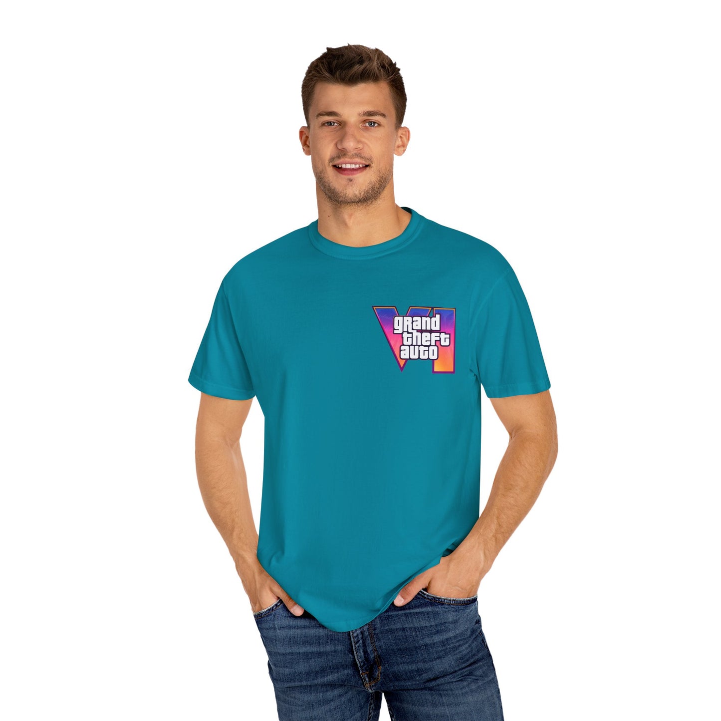 VICE CITY 6 VI Unisex T-Shirt - Gamer Tee, Video Game Gift, Casual Wear, Birthday Present, Graphic Tee
