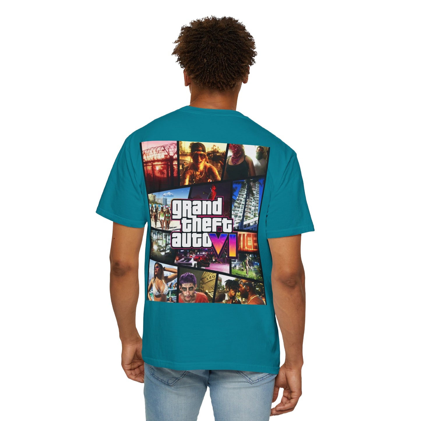 VICE CITY 6 VI Unisex T-Shirt - Gamer Tee, Video Game Gift, Casual Wear, Birthday Present, Graphic Tee
