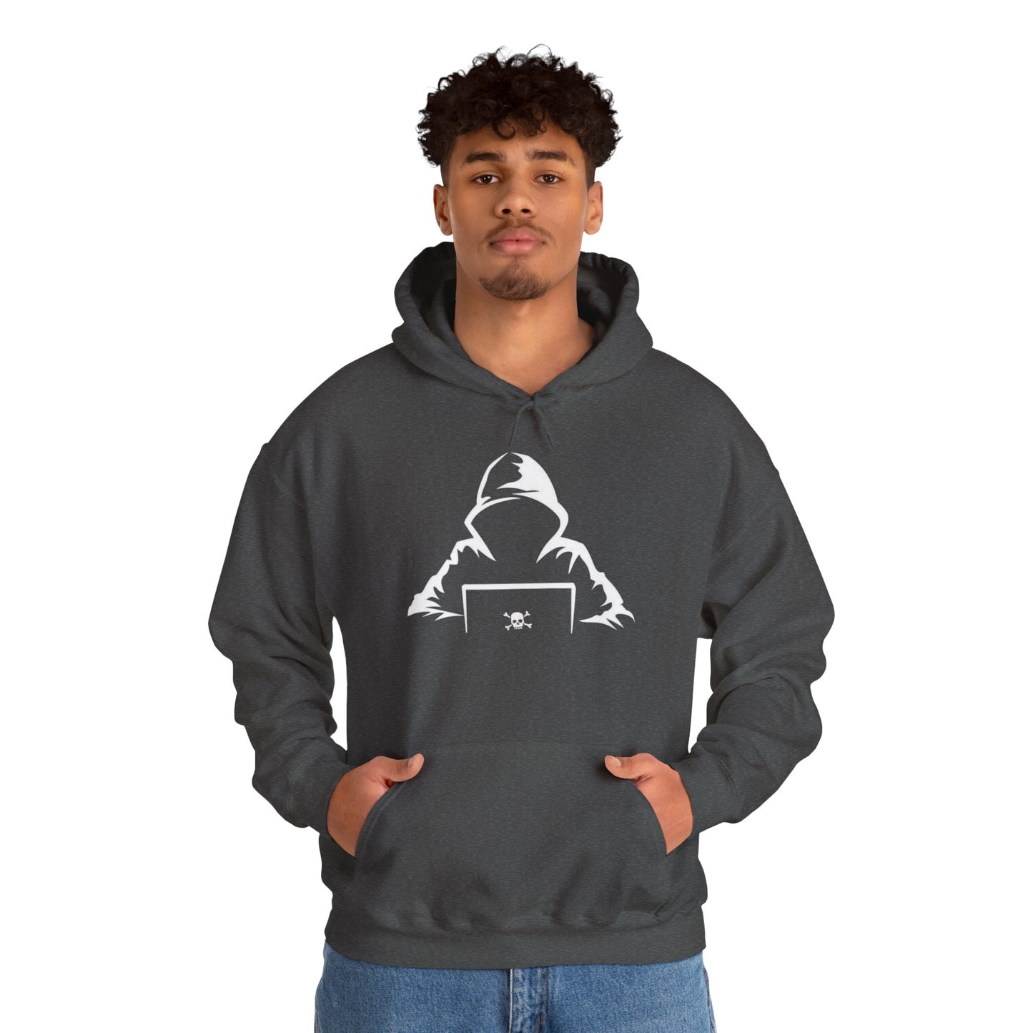 Cool Cyber Hoodie | Unisex Heavy Blend Sweatshirt, Gamer Gift, Tech Lover Apparel, Stylish Streetwear, Casual Comfort, Perfect for Events