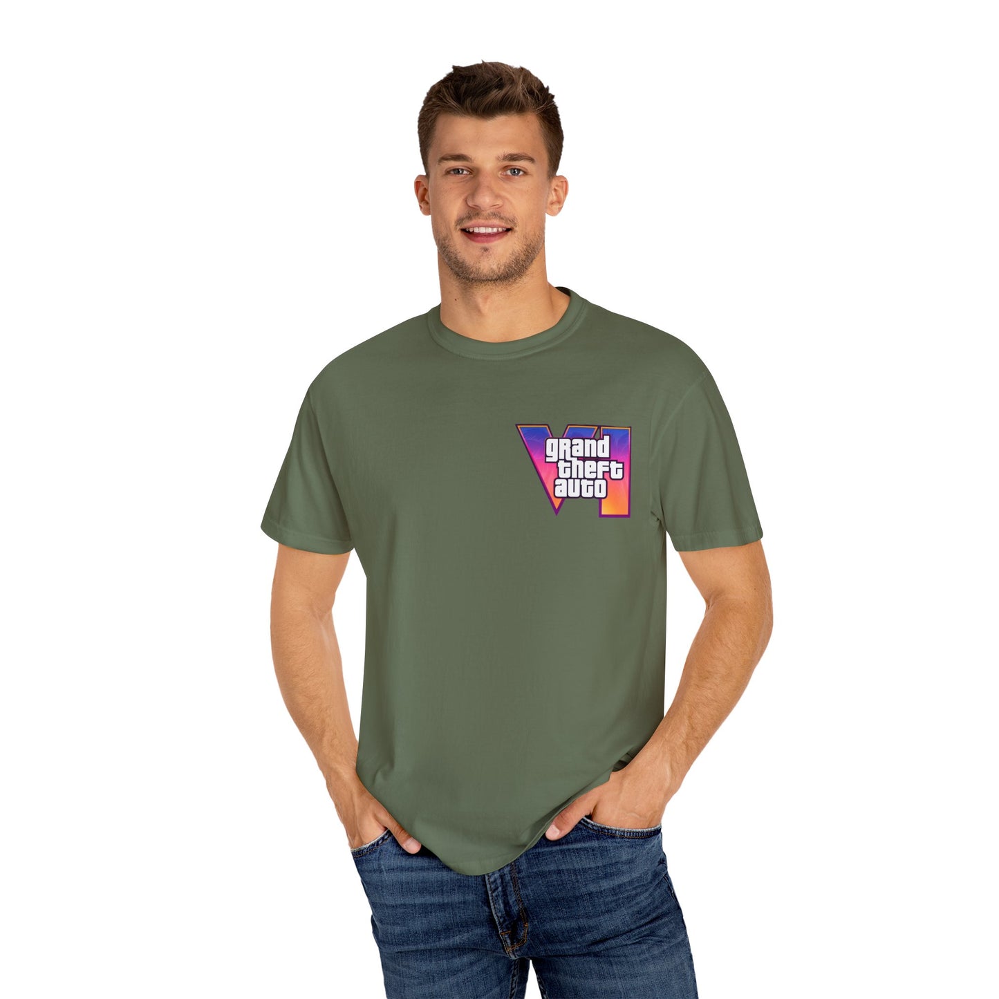 VICE CITY 6 VI Unisex T-Shirt - Gamer Tee, Video Game Gift, Casual Wear, Birthday Present, Graphic Tee