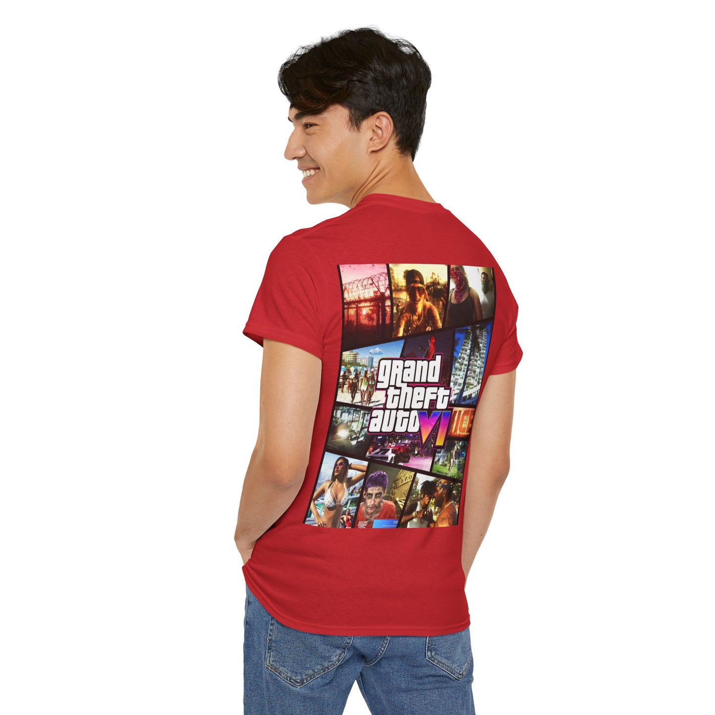 Vice City 6 Legends Tee – Duo Drop Unisex Heavy Cotton Tee, Gamer Shirt, Video Game Apparel, Retro Gaming Merchandise, Unique Gift for Gamers