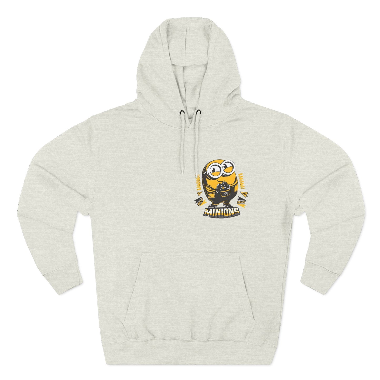 Minions Fleece Hoodie | Cozy Cartoon Sweatshirt, Gifts for Kids, Movie Buffs, Fun Lounging Apparel, Birthday Present, Holiday Gift