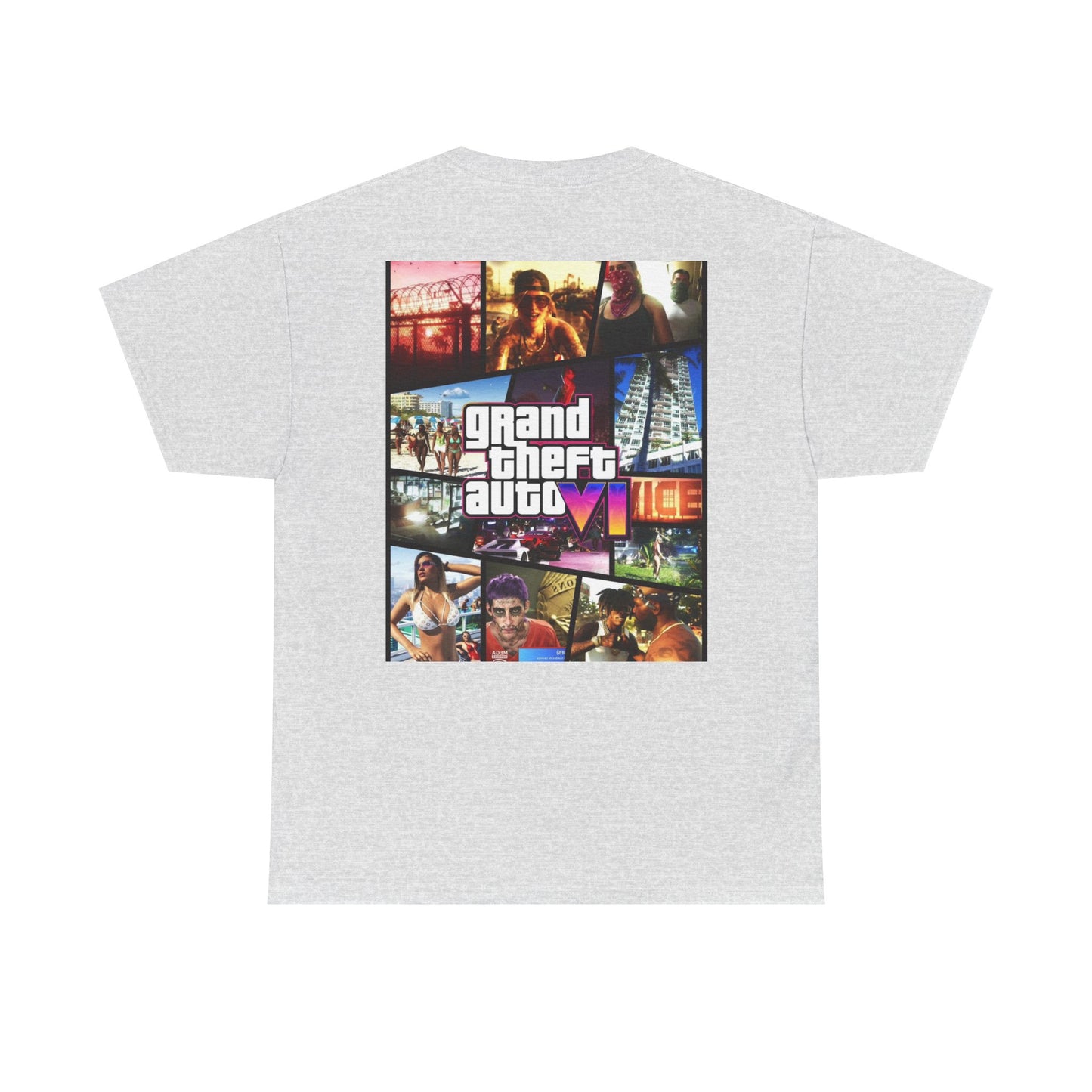 Vice City 6 Legends Tee – Duo Drop Unisex Heavy Cotton Tee, Gamer Shirt, Video Game Apparel, Retro Gaming Merchandise, Unique Gift for Gamers