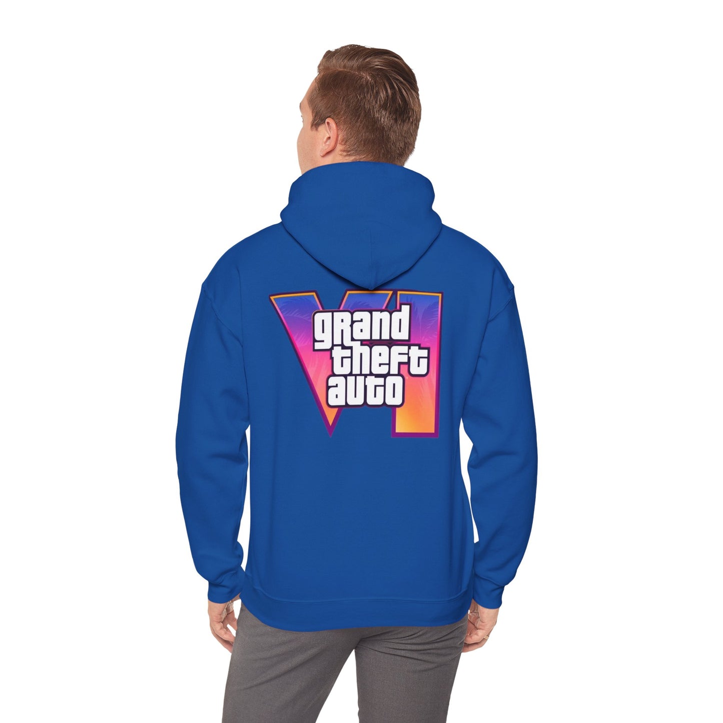 Gamer Hooded Sweatshirt | Unisex Heavy Blend™ | Retro Gaming Apparel, Gamer Gift, Video Game Hoodie, Grand Theft Auto Merch, Casual Wear