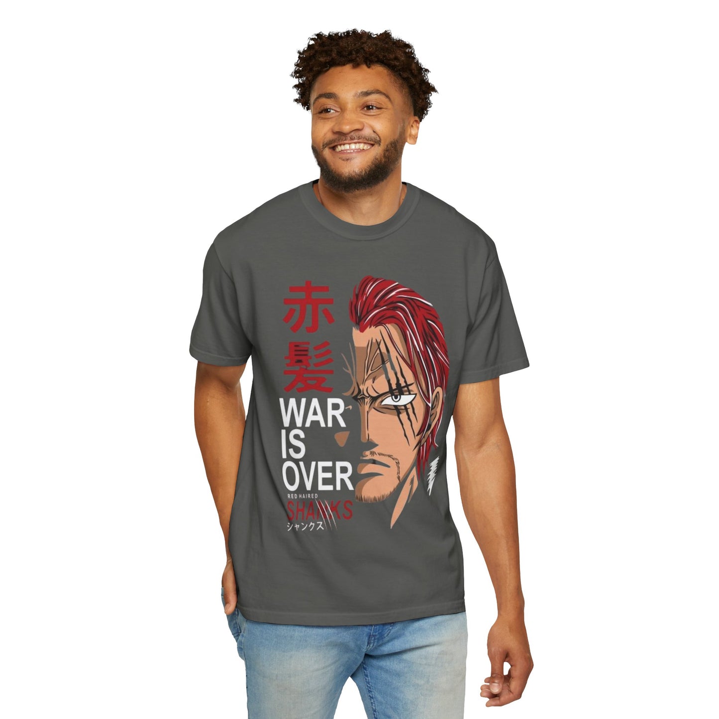 Unisex Anime War is Over T-shirt with Bold Message - Perfect for Fans, Gifts, Events, Merch, Streetwear, and Casual Wear