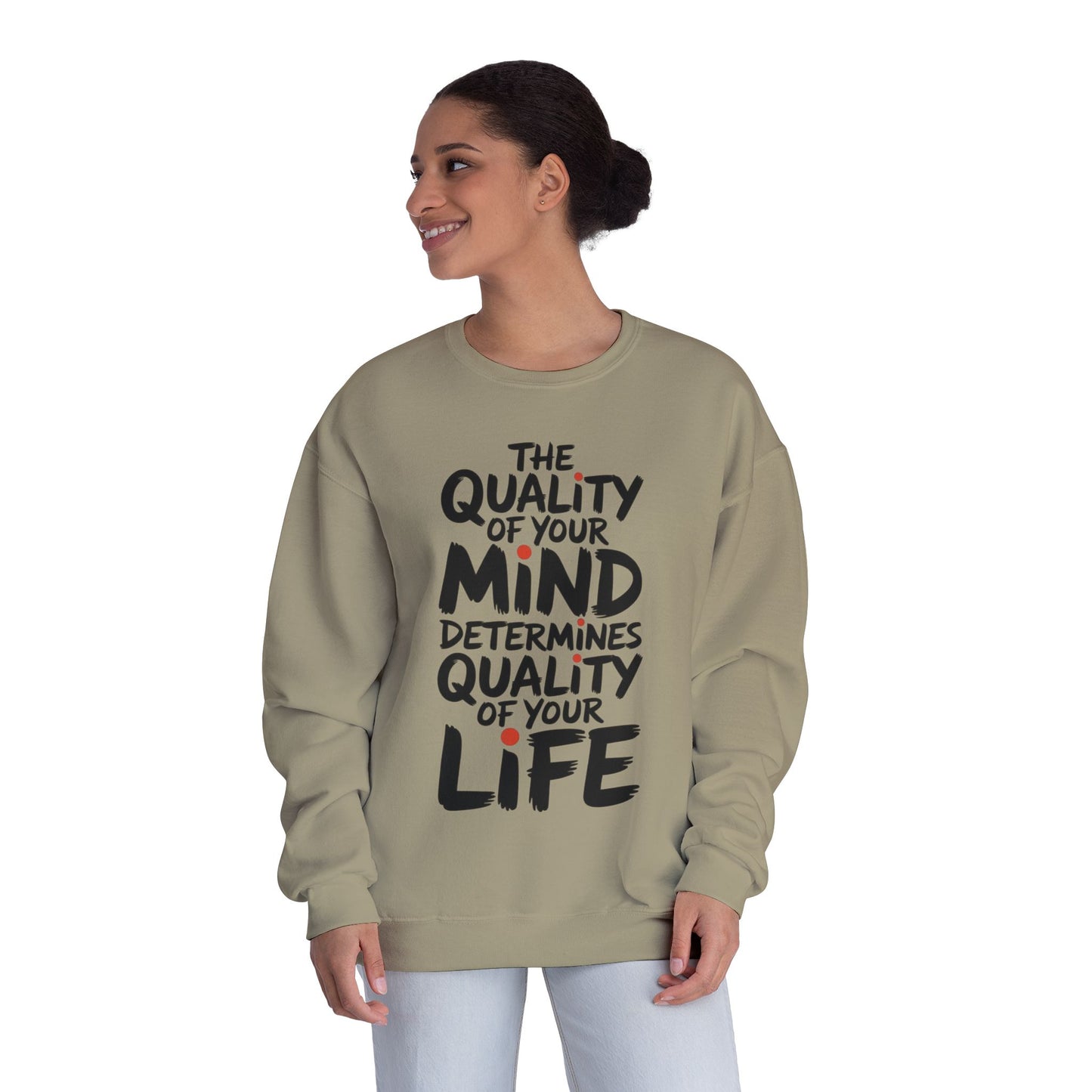 Unisex Motivational Crewneck Sweatshirt | Inspirational Gift, Cozy Loungewear, Mindfulness Clothing, Self-Care Apparel, Positive Vibes