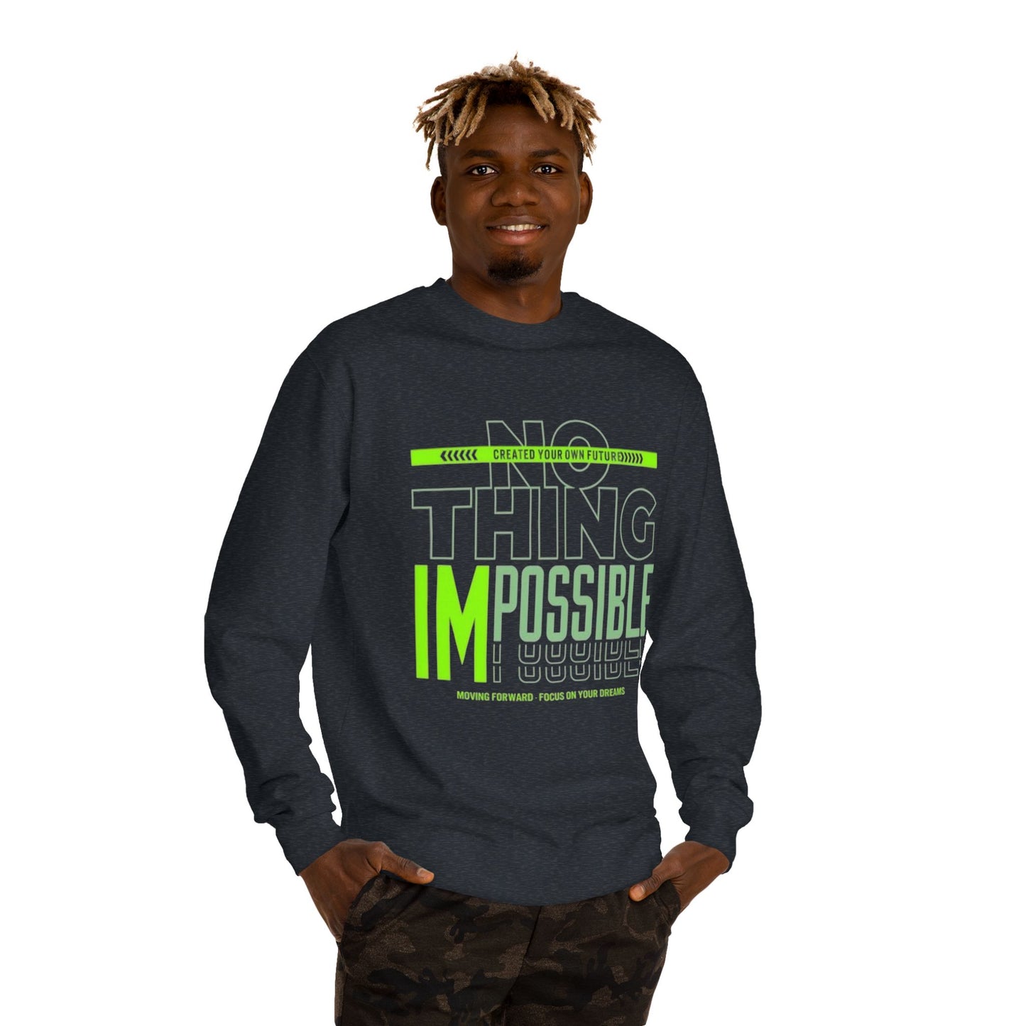 Inspirational Crew Neck Sweatshirt,Kratos Design, Motivation Gift, Unisex Sweatshirt, Gamer Apparel, , Cozy Casual Wear