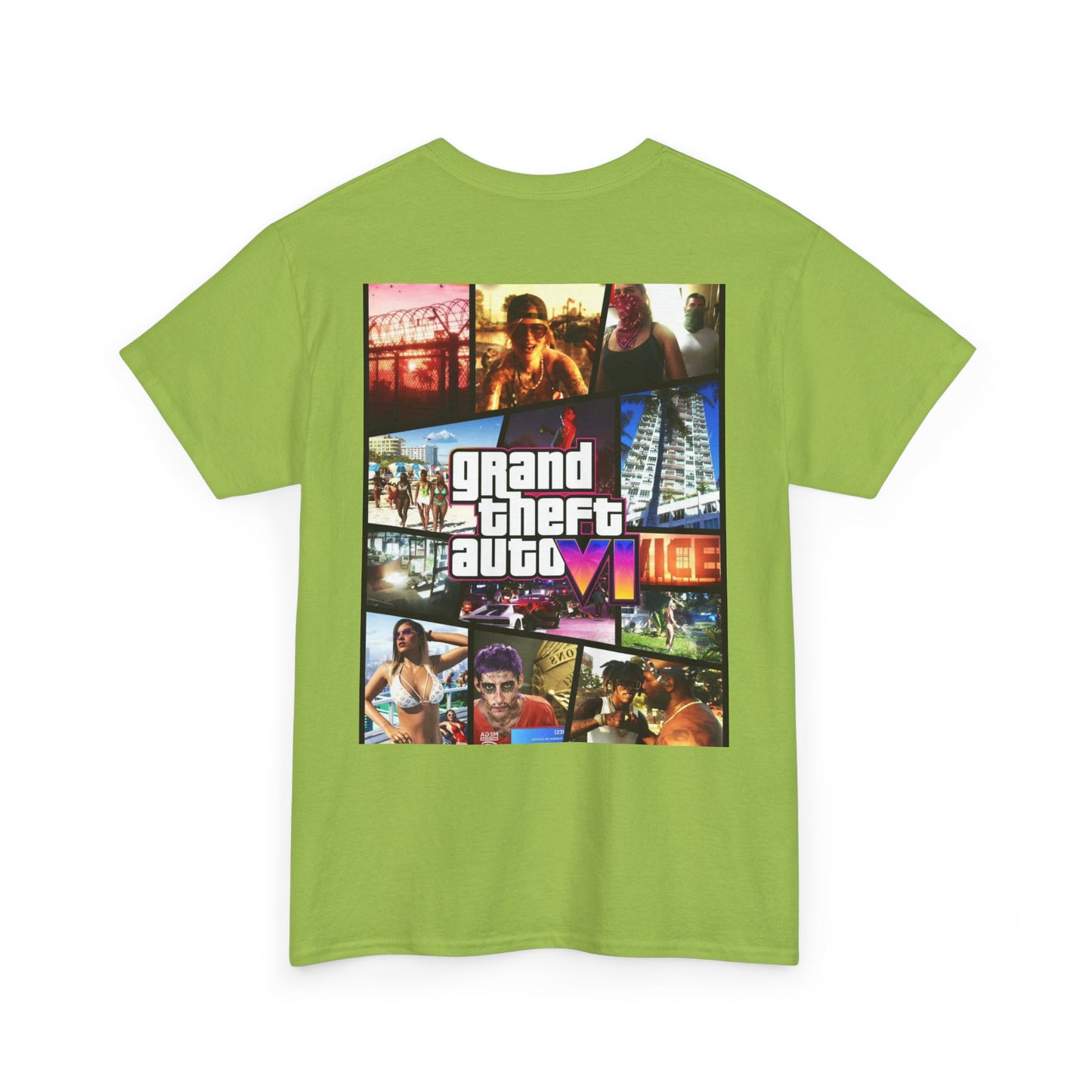 Vice City 6 Legends Tee – Duo Drop Unisex Heavy Cotton Tee, Gamer Shirt, Video Game Apparel, Retro Gaming Merchandise, Unique Gift for Gamers