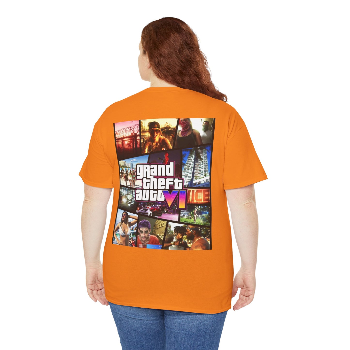 Vice City 6 Legends Tee – Duo Drop Unisex Heavy Cotton Tee, Gamer Shirt, Video Game Apparel, Retro Gaming Merchandise, Unique Gift for Gamers