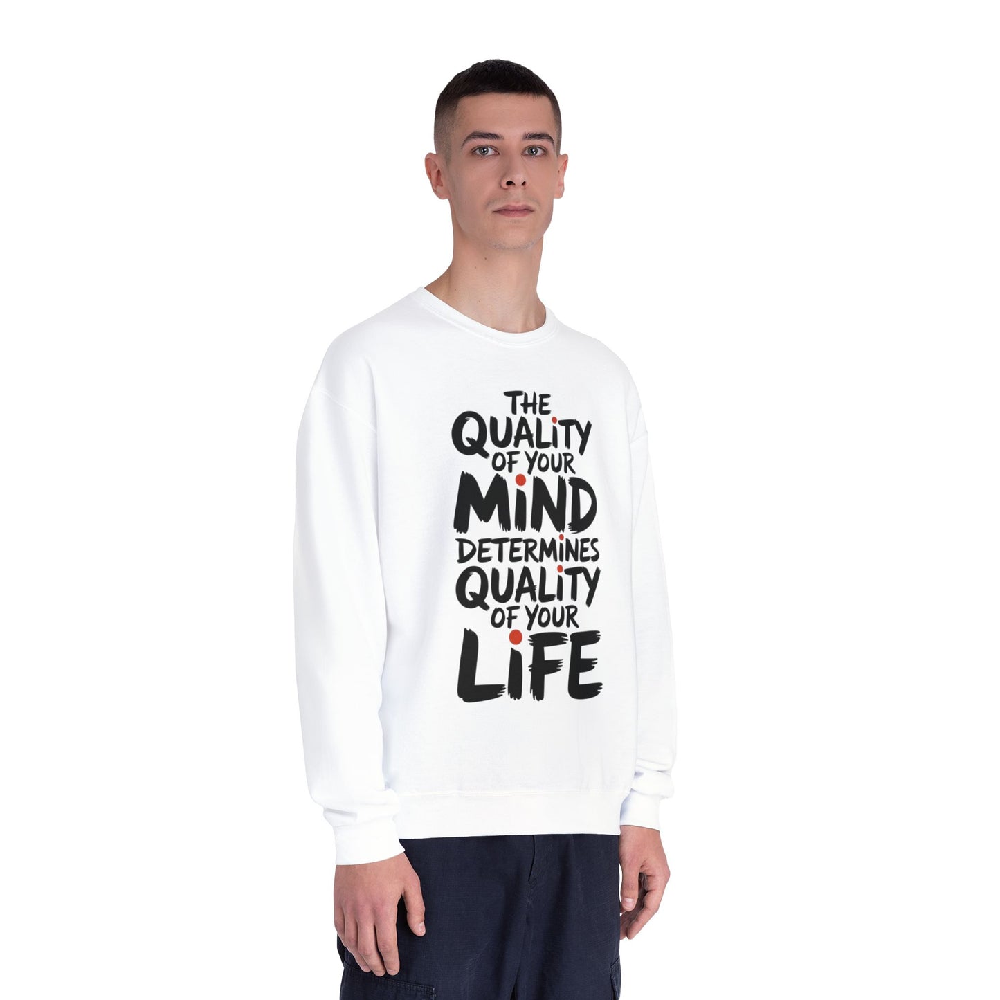 Unisex Motivational Crewneck Sweatshirt | Inspirational Gift, Cozy Loungewear, Mindfulness Clothing, Self-Care Apparel, Positive Vibes