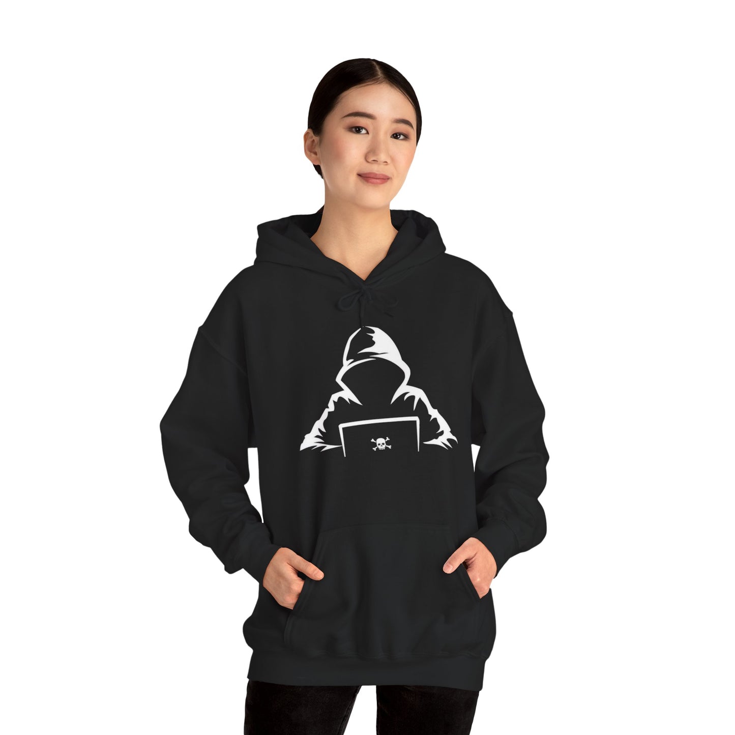 Cool Cyber Hoodie | Unisex Heavy Blend Sweatshirt, Gamer Gift, Tech Lover Apparel, Stylish Streetwear, Casual Comfort, Perfect for Events