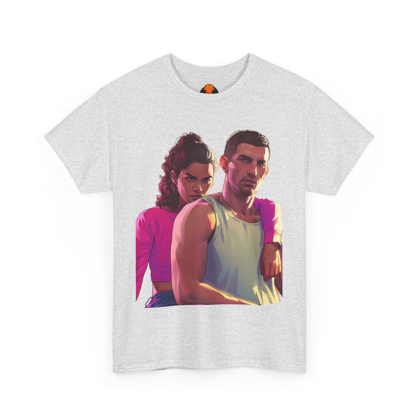 Vice City 6 Legends Tee – Duo Drop Unisex Heavy Cotton Tee, Gamer Shirt, Video Game Apparel, Retro Gaming Merchandise, Unique Gift for Gamers