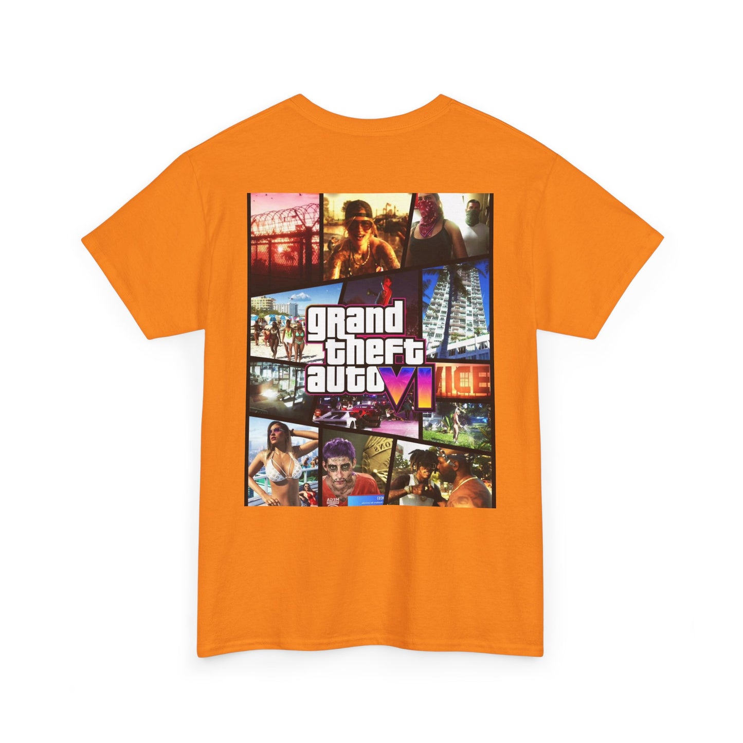 Vice City 6 Legends Tee – Duo Drop Unisex Heavy Cotton Tee, Gamer Shirt, Video Game Apparel, Retro Gaming Merchandise, Unique Gift for Gamers