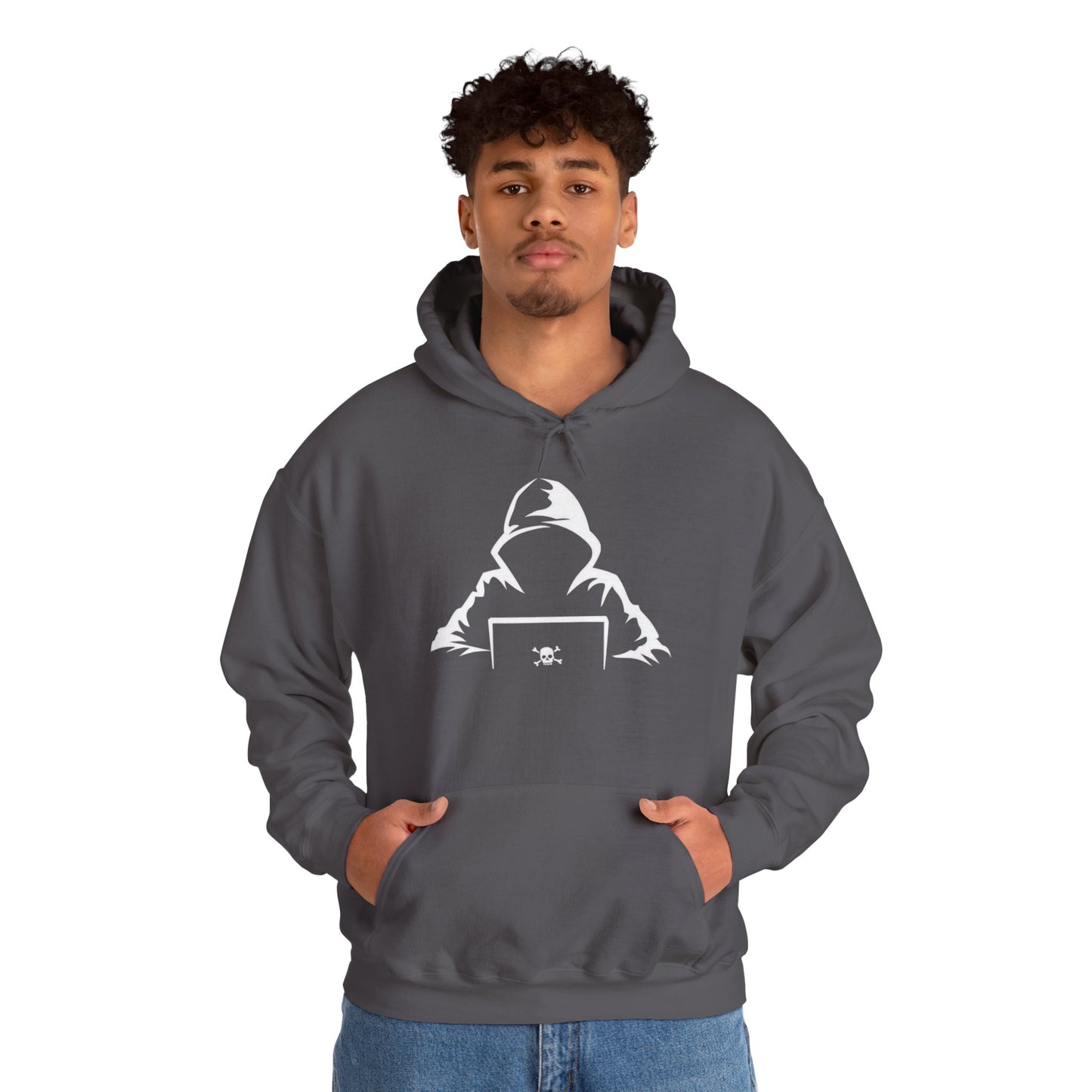 Cool Cyber Hoodie | Unisex Heavy Blend Sweatshirt, Gamer Gift, Tech Lover Apparel, Stylish Streetwear, Casual Comfort, Perfect for Events