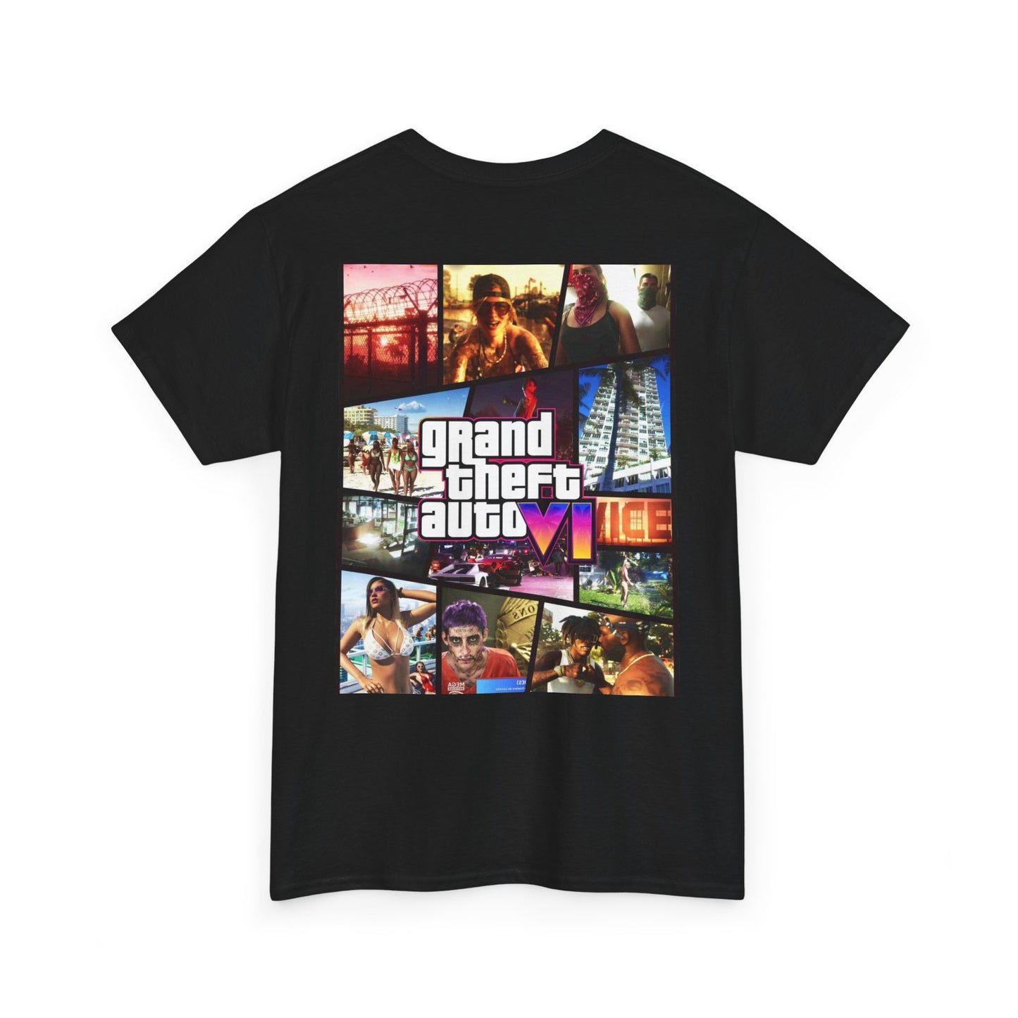 Vice City 6 Legends Tee – Duo Drop Unisex Heavy Cotton Tee, Gamer Shirt, Video Game Apparel, Retro Gaming Merchandise, Unique Gift for Gamers