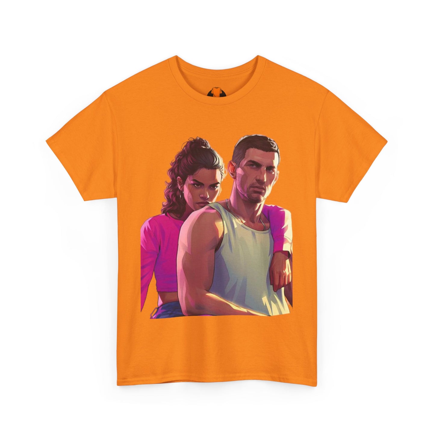 Vice City 6 Legends Tee – Duo Drop Unisex Heavy Cotton Tee, Gamer Shirt, Video Game Apparel, Retro Gaming Merchandise, Unique Gift for Gamers