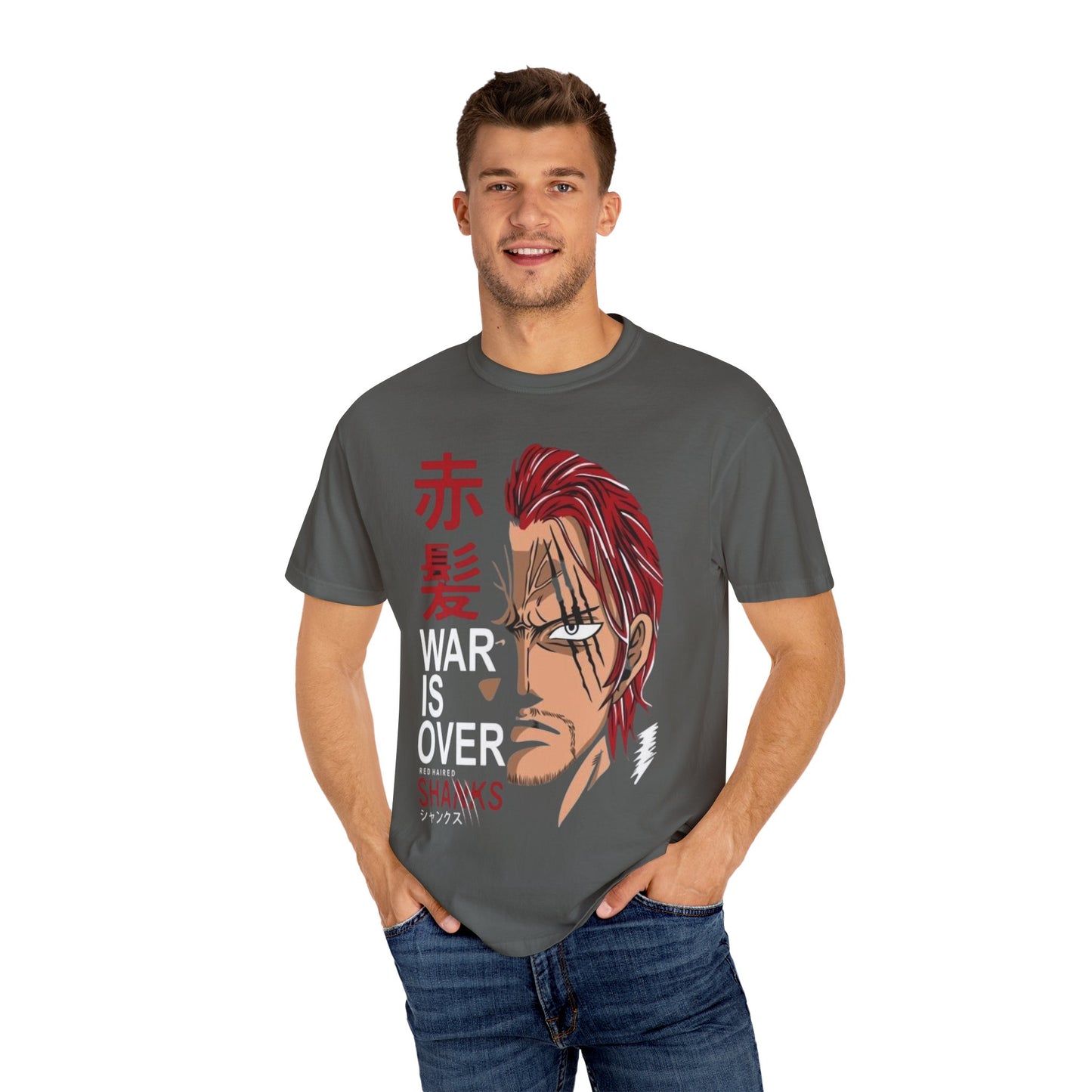 Unisex Anime War is Over T-shirt with Bold Message - Perfect for Fans, Gifts, Events, Merch, Streetwear, and Casual Wear
