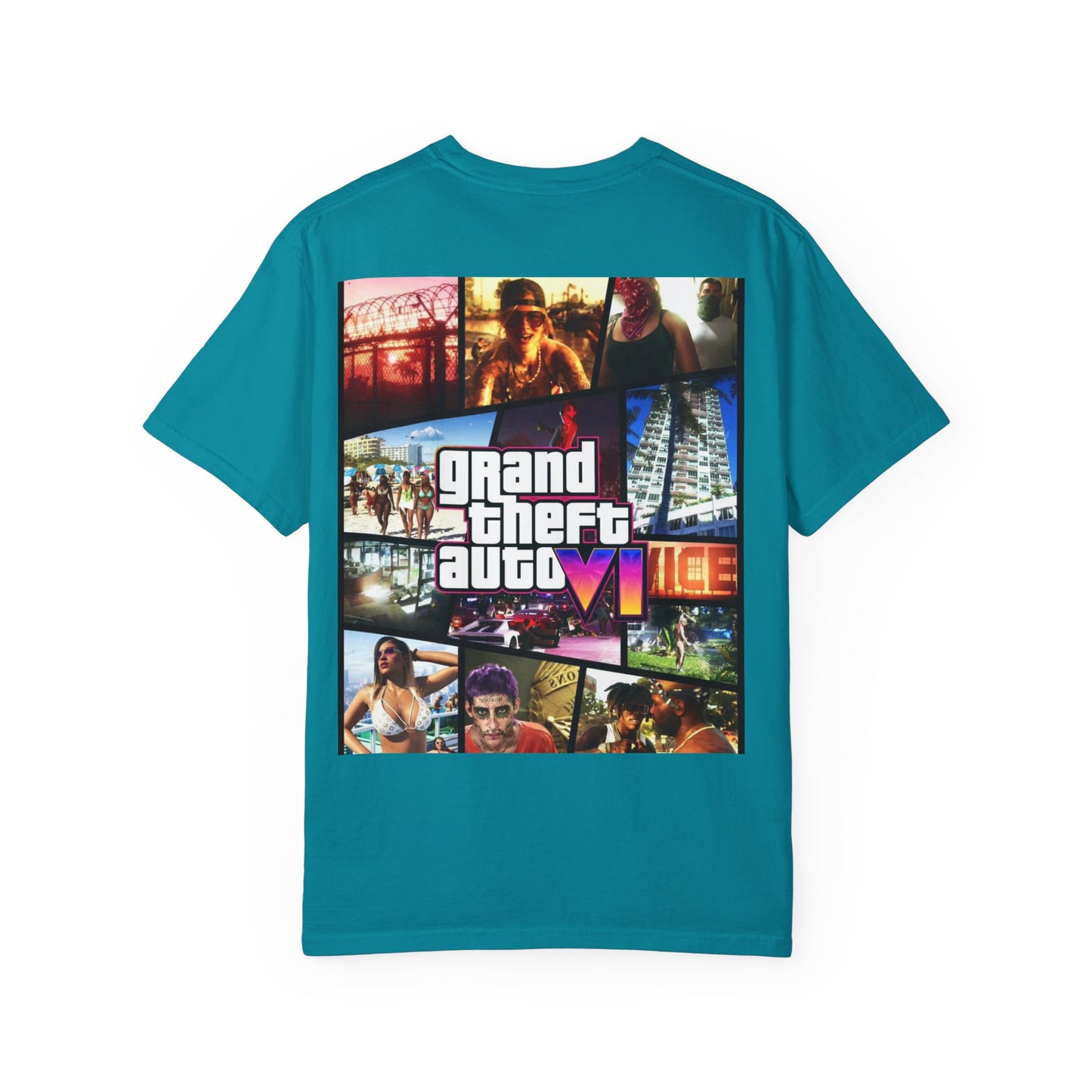 VICE CITY 6 VI Unisex T-Shirt - Gamer Tee, Video Game Gift, Casual Wear, Birthday Present, Graphic Tee