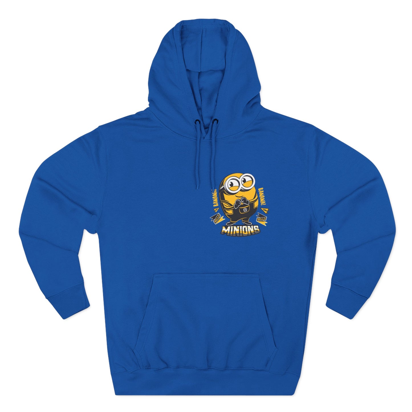 Minions Fleece Hoodie | Cozy Cartoon Sweatshirt, Gifts for Kids, Movie Buffs, Fun Lounging Apparel, Birthday Present, Holiday Gift