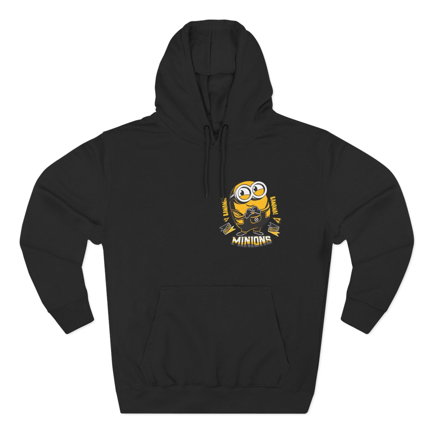 Minions Fleece Hoodie | Cozy Cartoon Sweatshirt, Gifts for Kids, Movie Buffs, Fun Lounging Apparel, Birthday Present, Holiday Gift