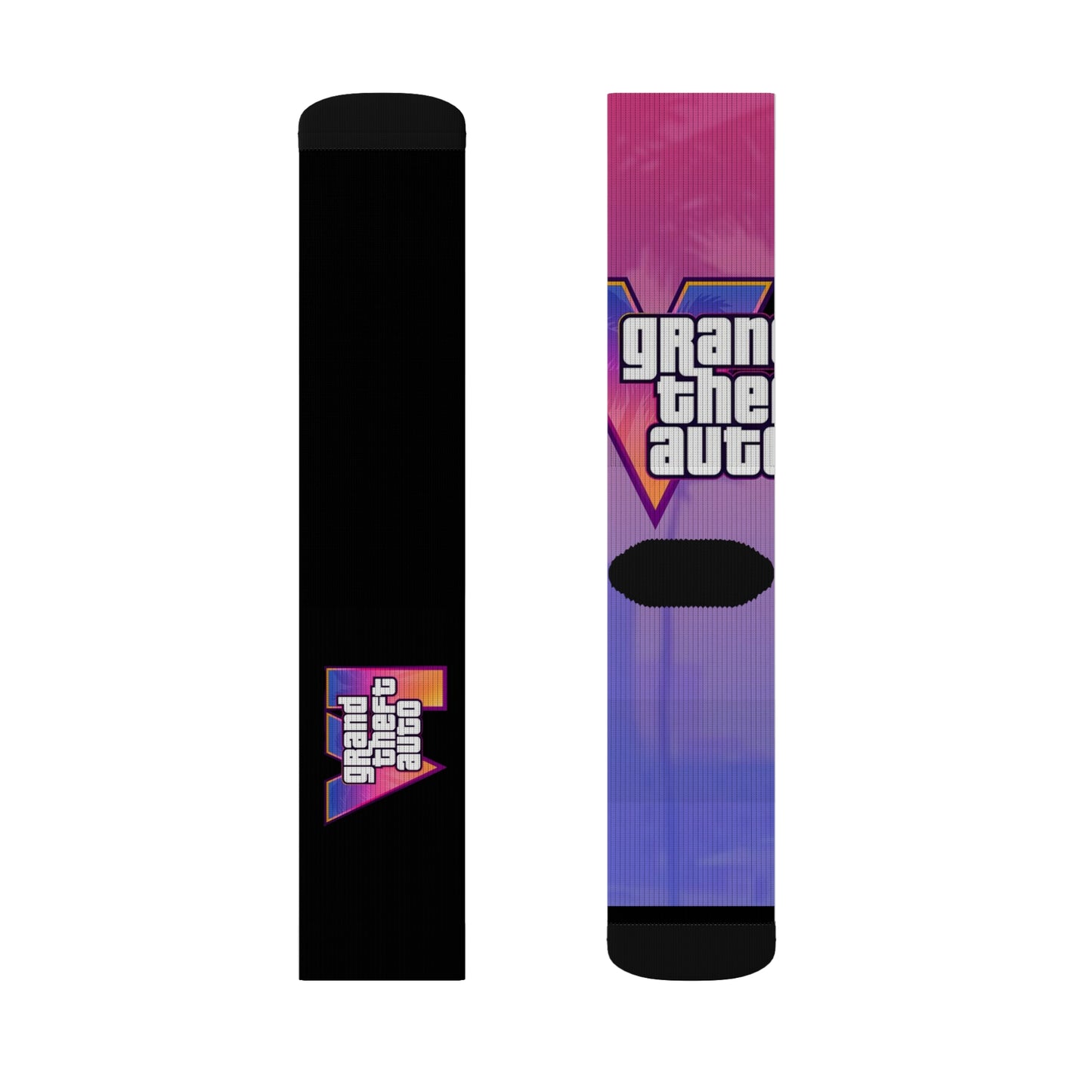 Vice City 6 Socks – Step Into the Storm for Grand Theft Auto Fans - Fun Footwear for Gaming, Casual Wear, Gifts, Holidays, and Celebrations