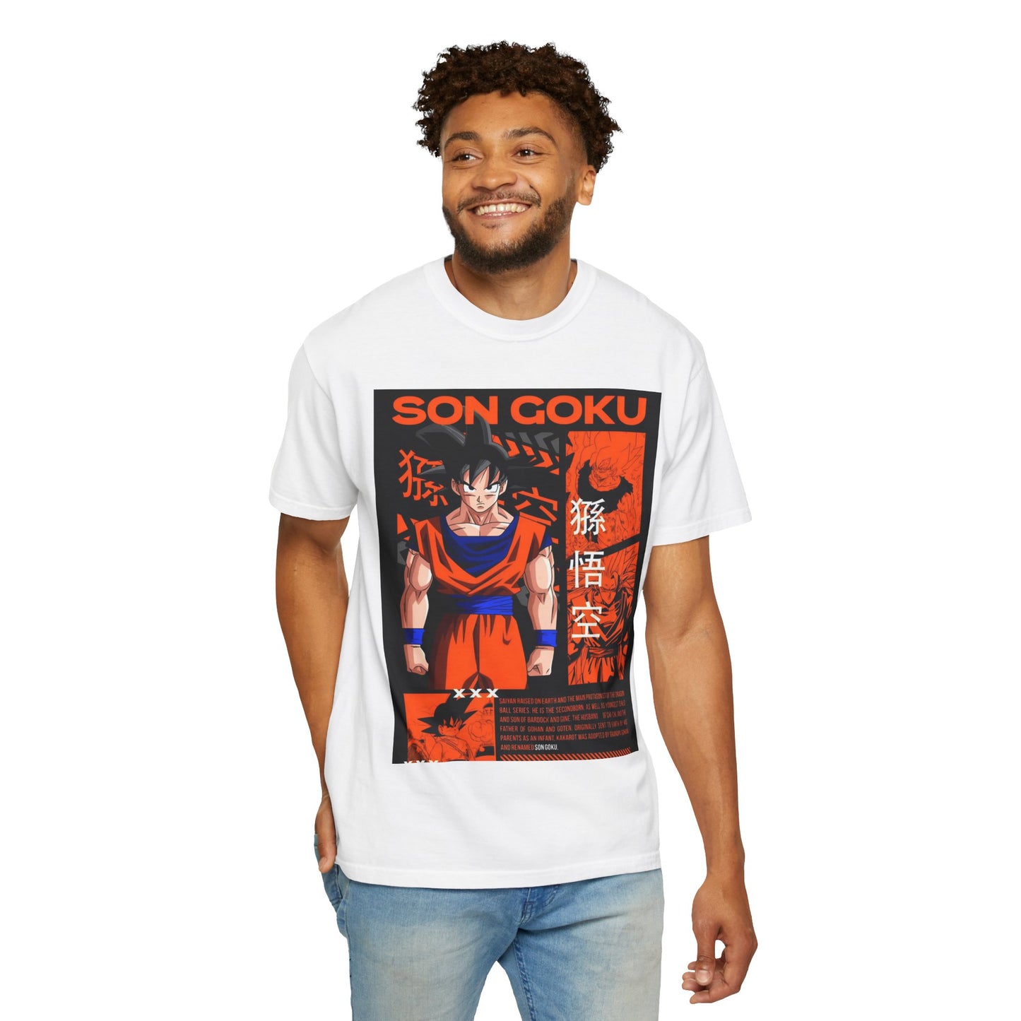 Dragon Ball Z Son Goku T-Shirt, Unisex Anime Tee, Manga Apparel, Gift for Fans, Casual Wear, Everyday Style