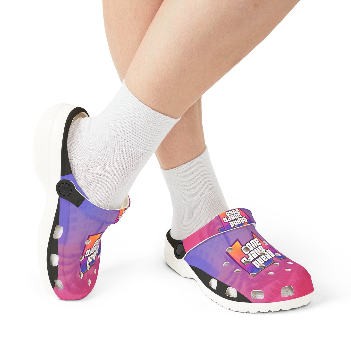 Vice City Drip 6 Crocs – Vice Mode Unlocked Foam Shoes, Fun Clogs for Gamers, Comfortable Slip-Ons, Unique Playful Footwear, Gift for Gaming Enthusiasts