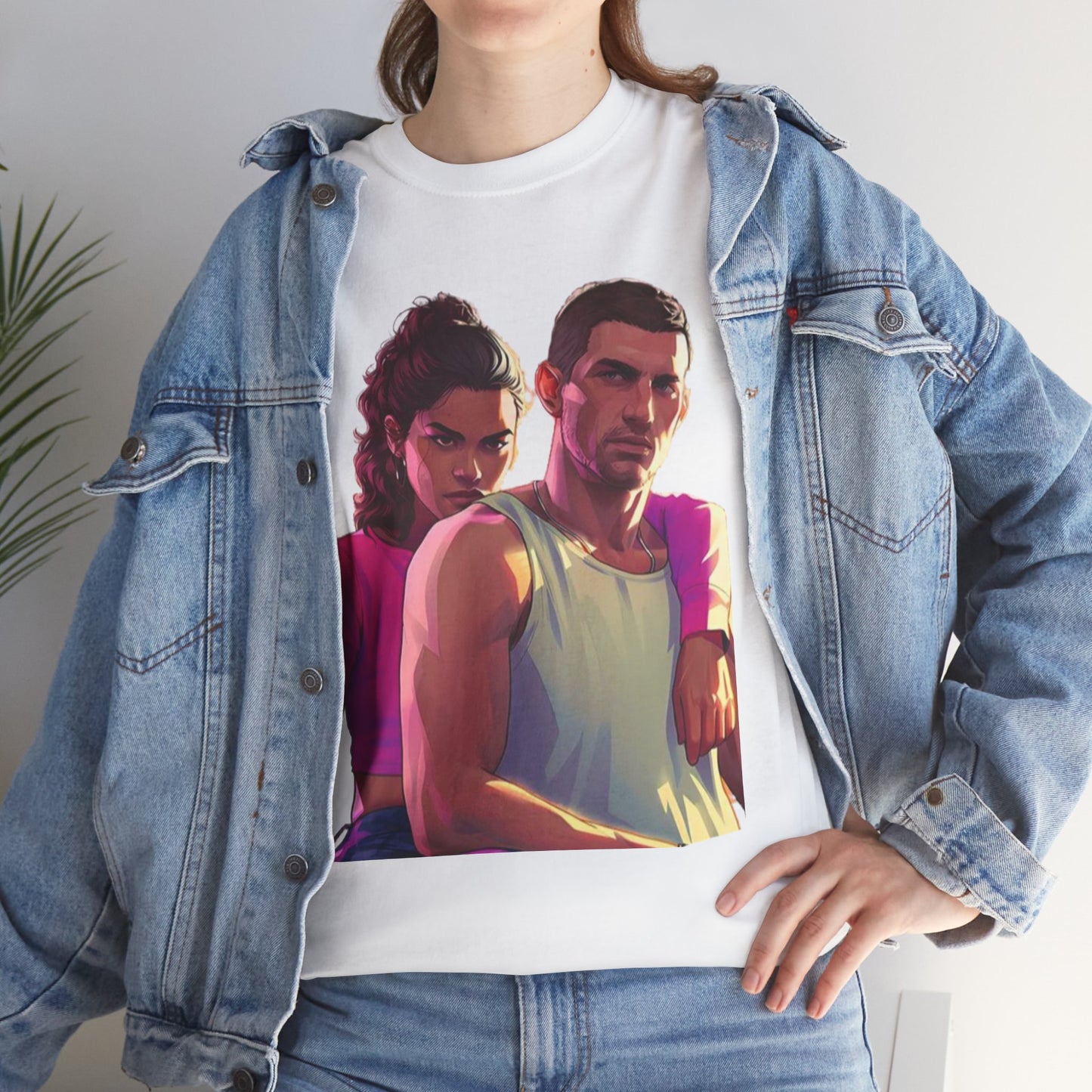 Vice City 6 Legends Tee – Duo Drop Unisex Heavy Cotton Tee, Gamer Shirt, Video Game Apparel, Retro Gaming Merchandise, Unique Gift for Gamers