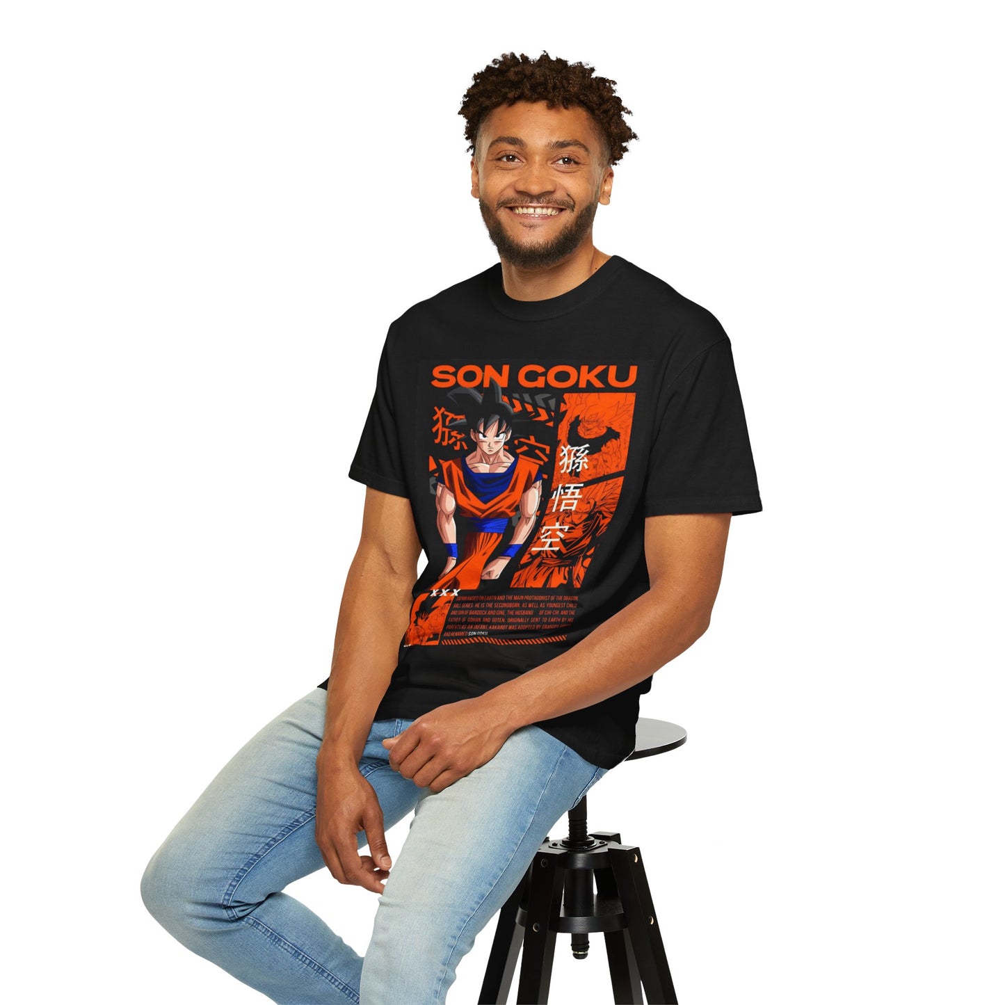Dragon Ball Z Son Goku T-Shirt, Unisex Anime Tee, Manga Apparel, Gift for Fans, Casual Wear, Everyday Style