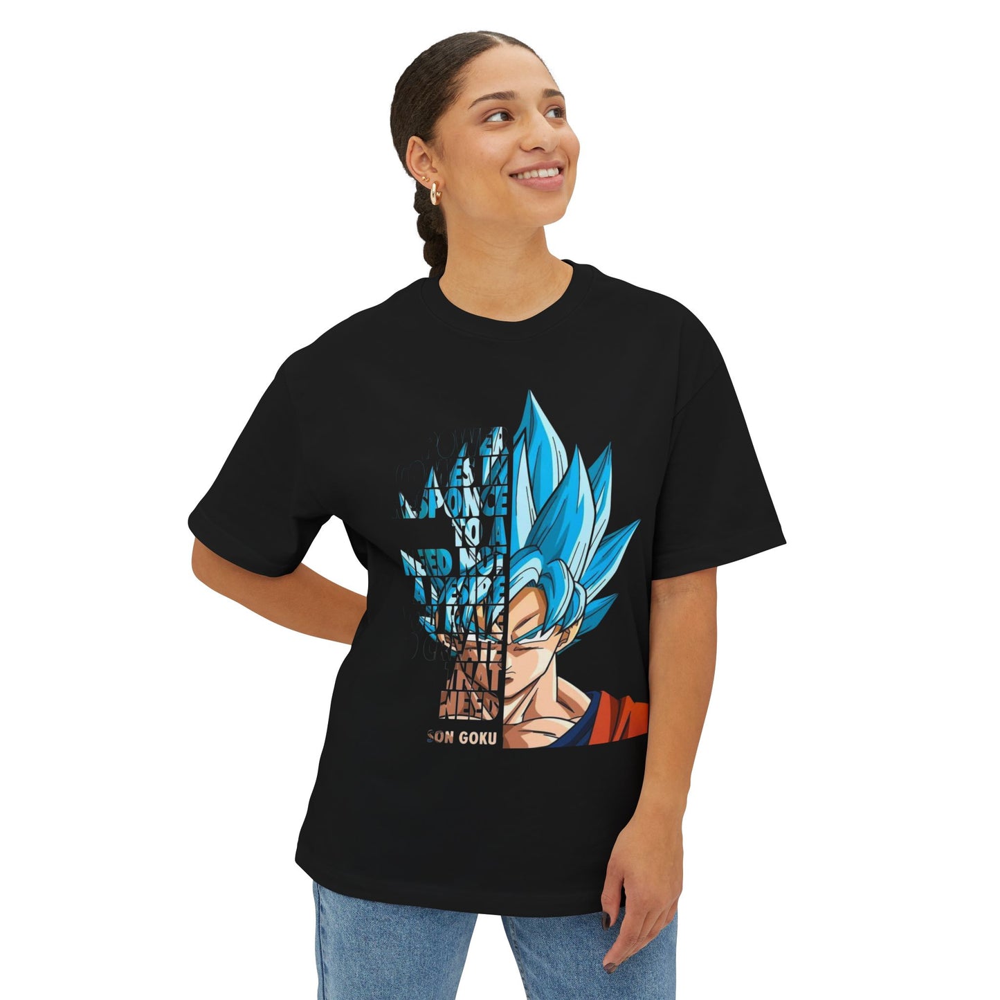 Bold Graphic Tee with Anime Design, Unisex Oversized T-Shirt, Anime Merch, Casual Wear, Fan Apparel