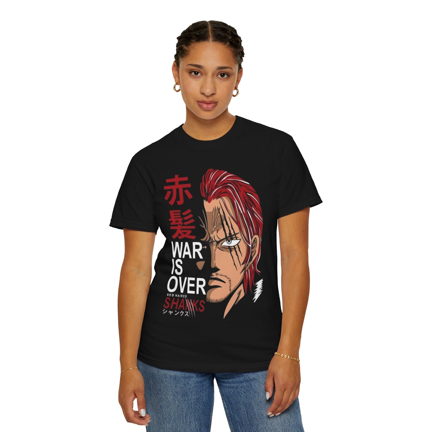 Unisex Anime War is Over T-shirt with Bold Message - Perfect for Fans, Gifts, Events, Merch, Streetwear, and Casual Wear