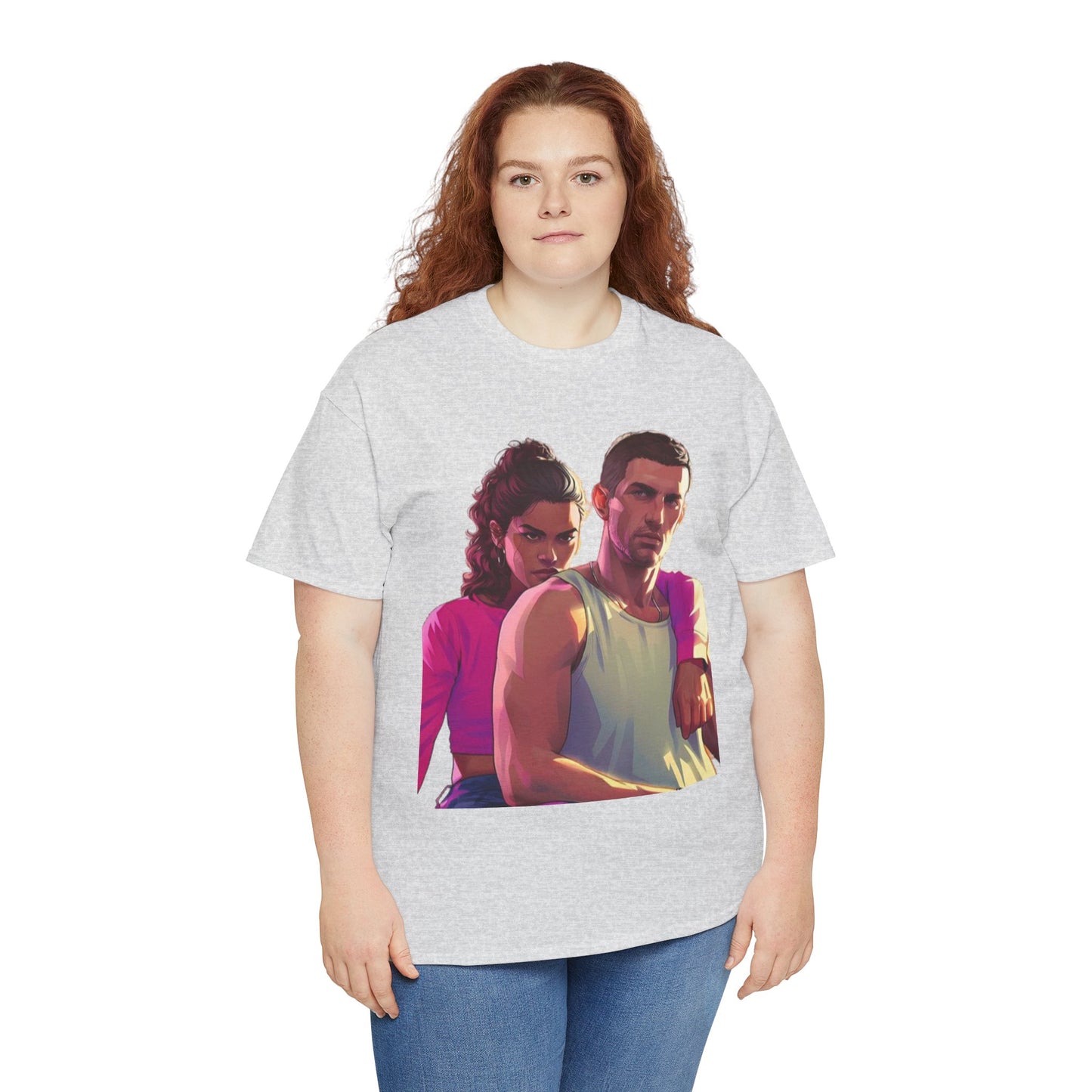 Vice City 6 Legends Tee – Duo Drop Unisex Heavy Cotton Tee, Gamer Shirt, Video Game Apparel, Retro Gaming Merchandise, Unique Gift for Gamers