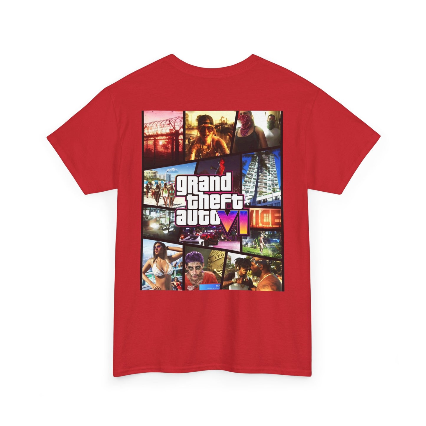 Vice City 6 Legends Tee – Duo Drop Unisex Heavy Cotton Tee, Gamer Shirt, Video Game Apparel, Retro Gaming Merchandise, Unique Gift for Gamers