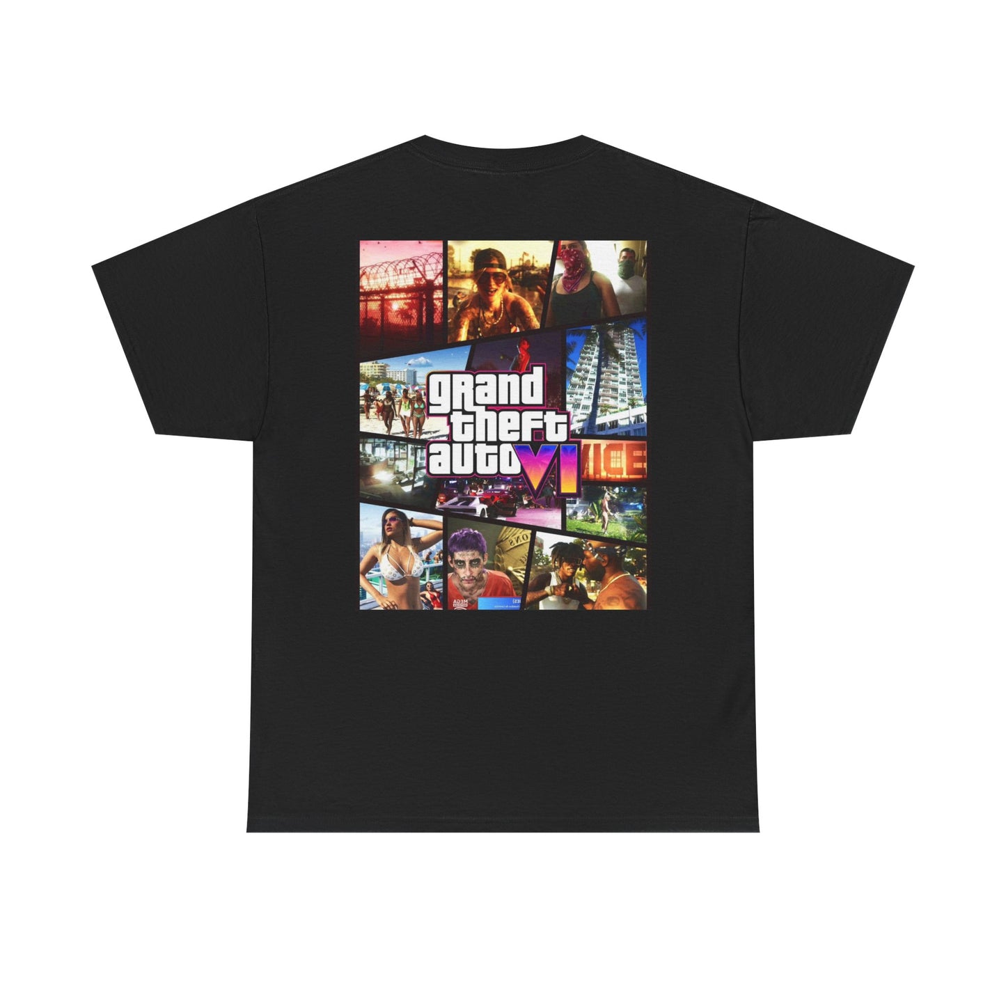 Vice City 6 Legends Tee – Duo Drop Unisex Heavy Cotton Tee, Gamer Shirt, Video Game Apparel, Retro Gaming Merchandise, Unique Gift for Gamers