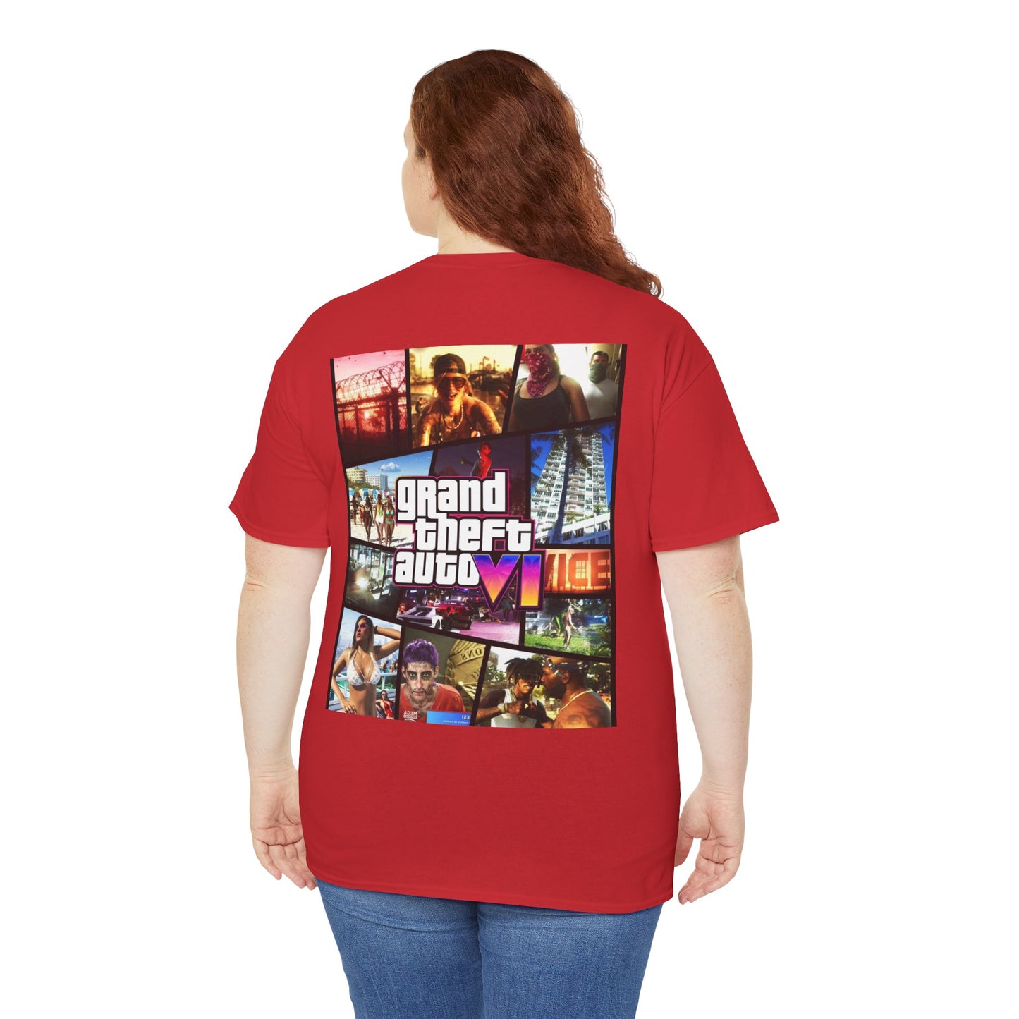 Vice City 6 Legends Tee – Duo Drop Unisex Heavy Cotton Tee, Gamer Shirt, Video Game Apparel, Retro Gaming Merchandise, Unique Gift for Gamers