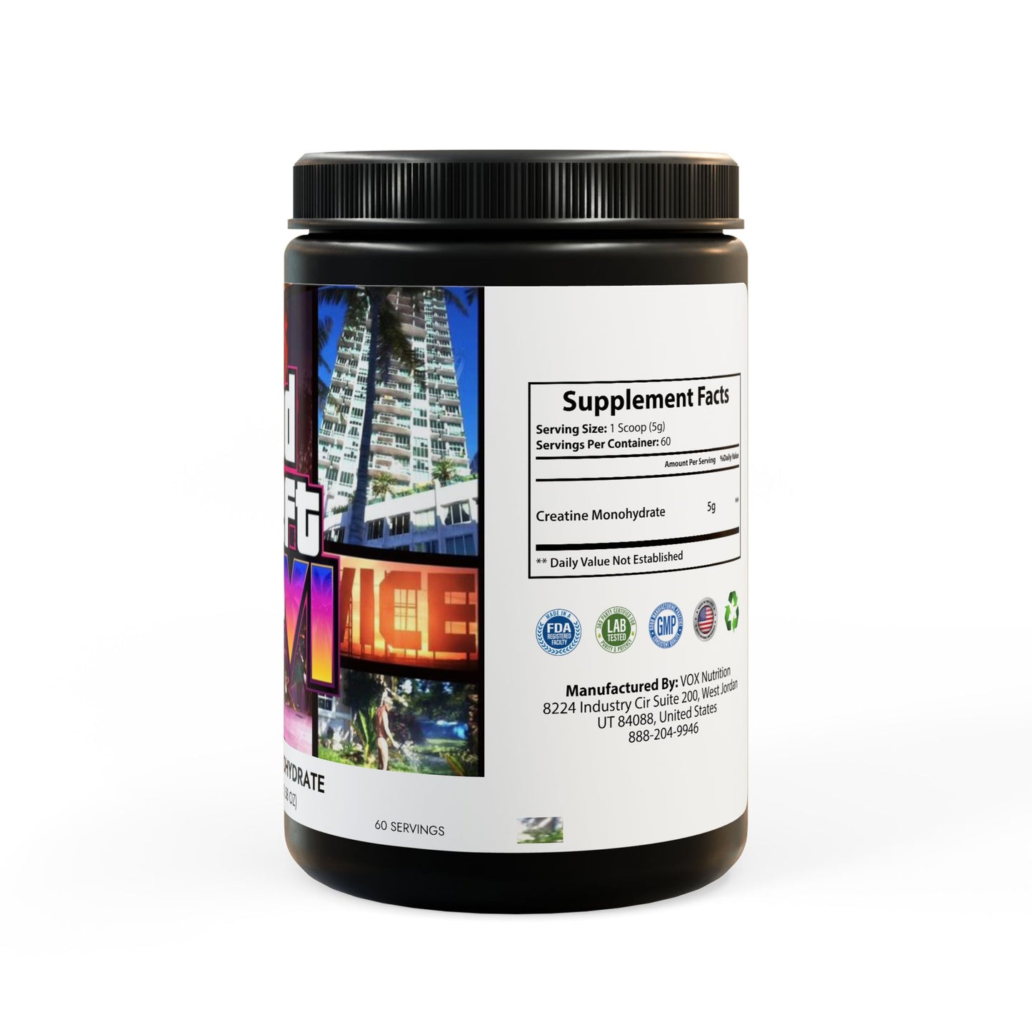 Vice City 6 Stack Creatine – Power Formula Power Boost – Vice Stack Edition(300g, 10.58oz)