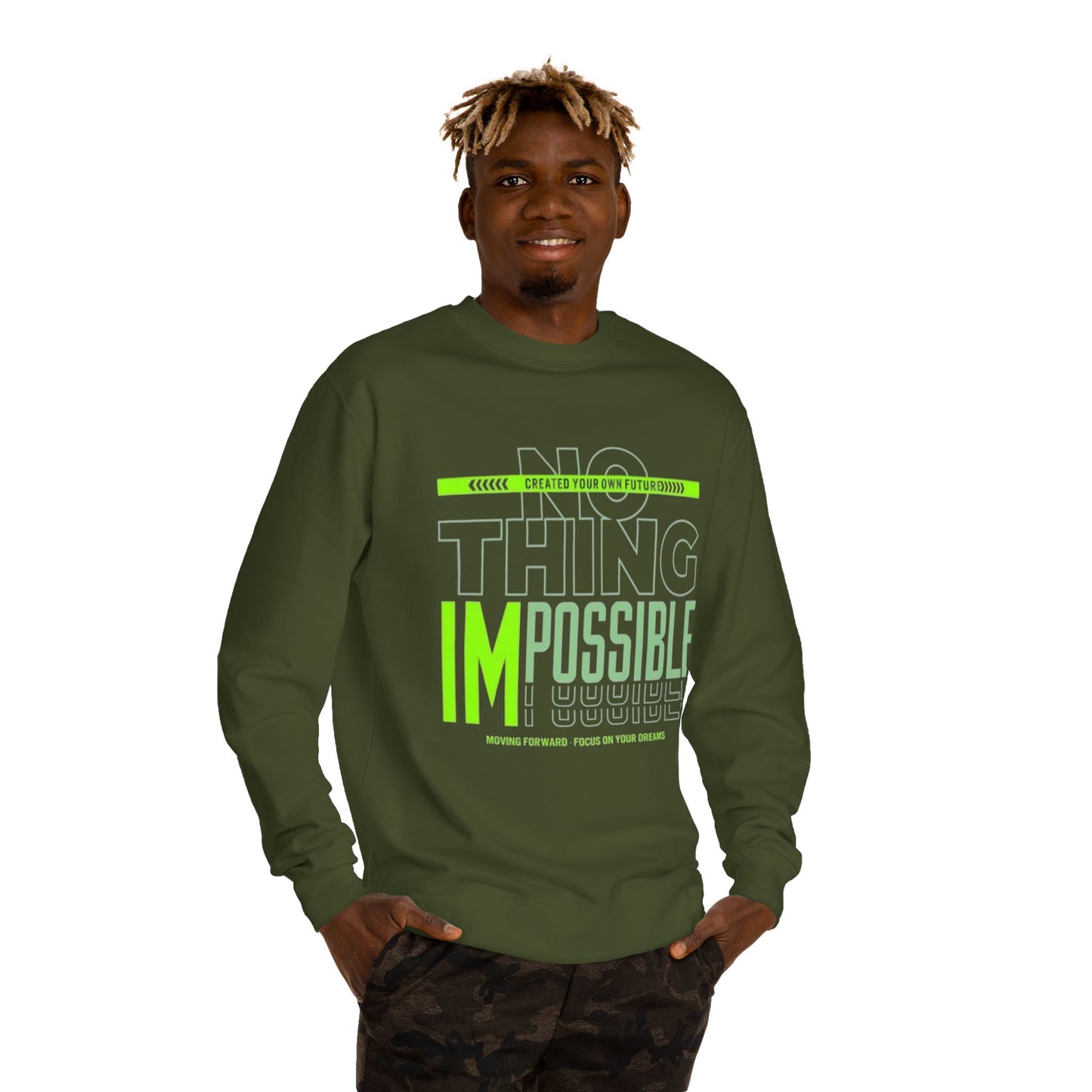 Inspirational Crew Neck Sweatshirt,Kratos Design, Motivation Gift, Unisex Sweatshirt, Gamer Apparel, , Cozy Casual Wear