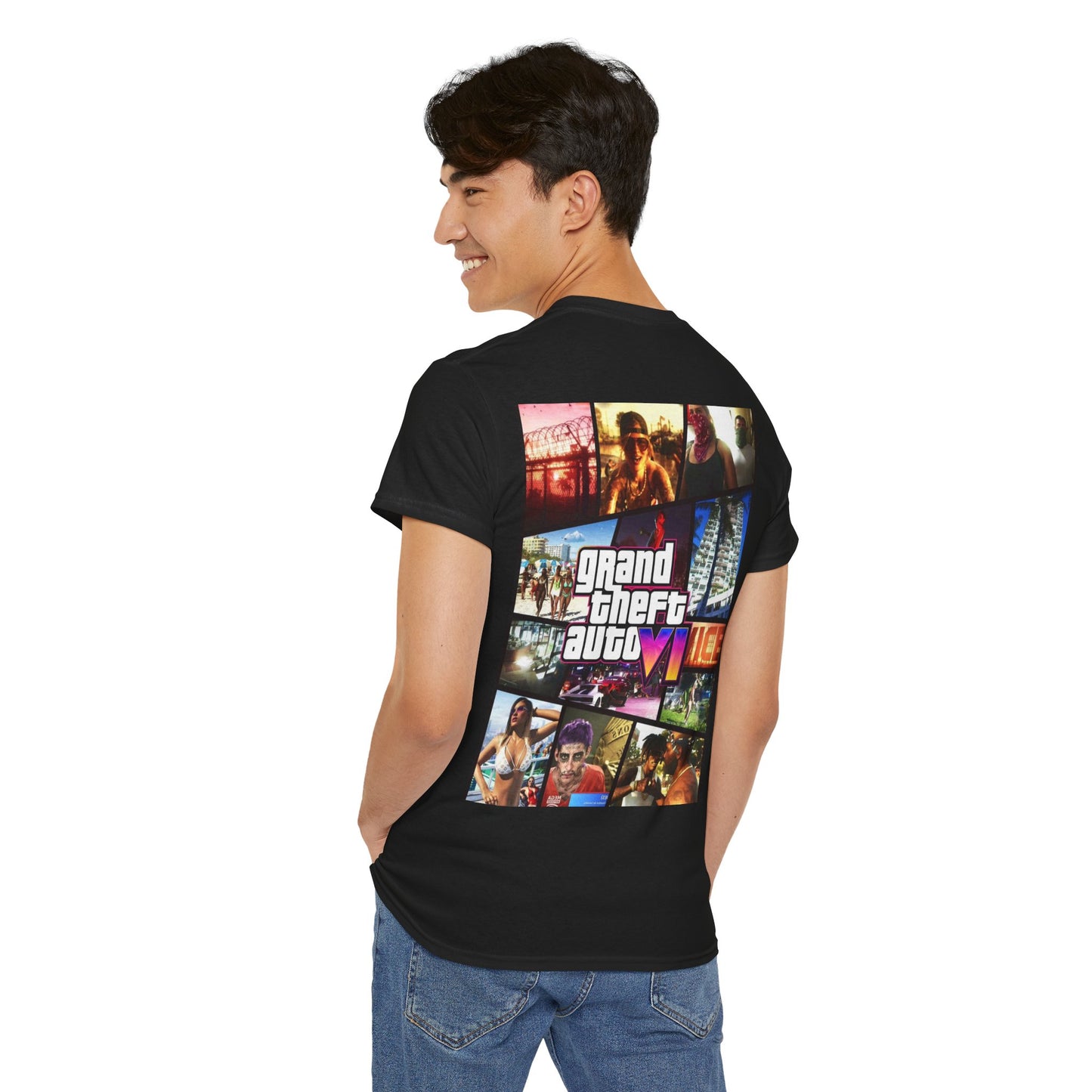 Vice City 6 Legends Tee – Duo Drop Unisex Heavy Cotton Tee, Gamer Shirt, Video Game Apparel, Retro Gaming Merchandise, Unique Gift for Gamers