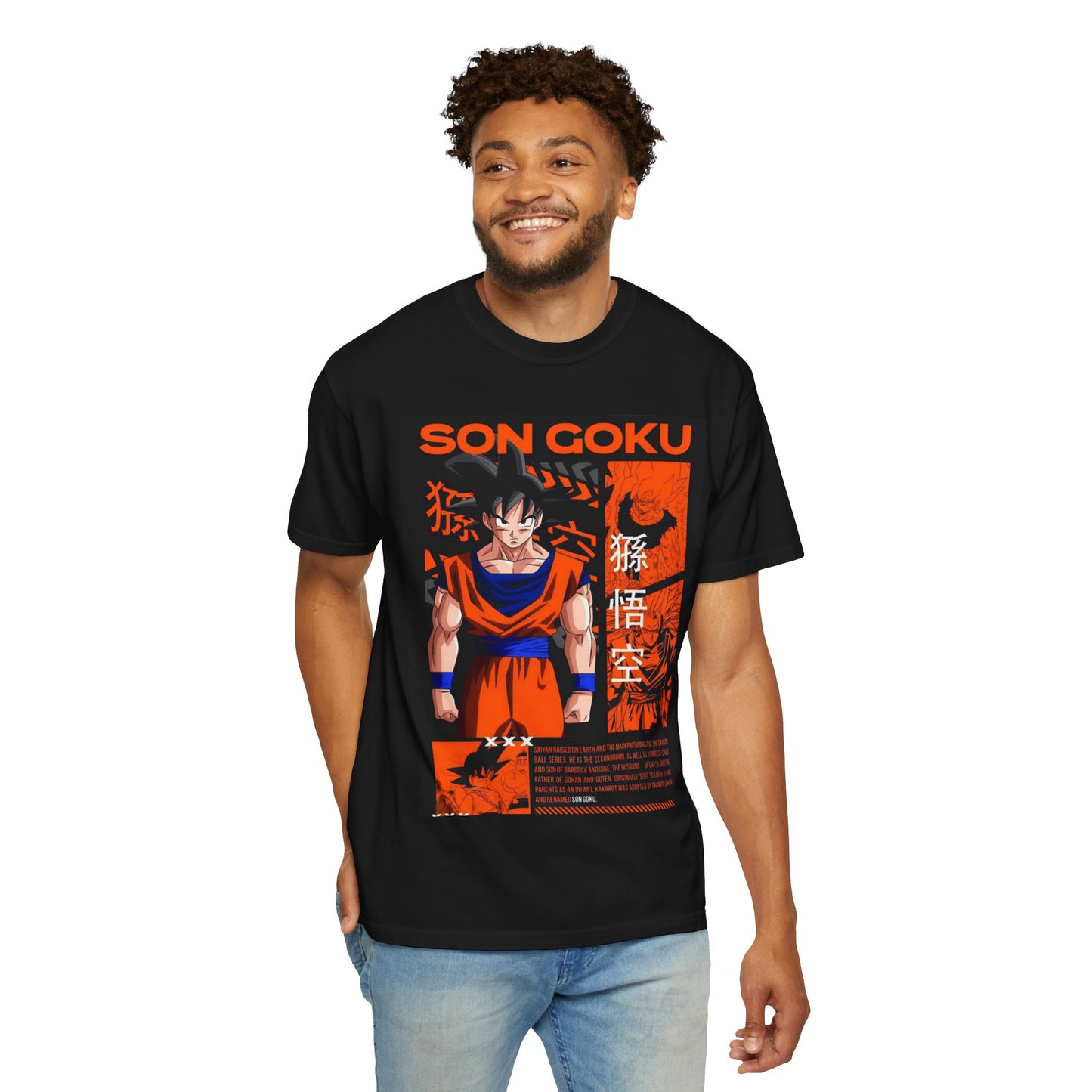 Dragon Ball Z Son Goku T-Shirt, Unisex Anime Tee, Manga Apparel, Gift for Fans, Casual Wear, Everyday Style