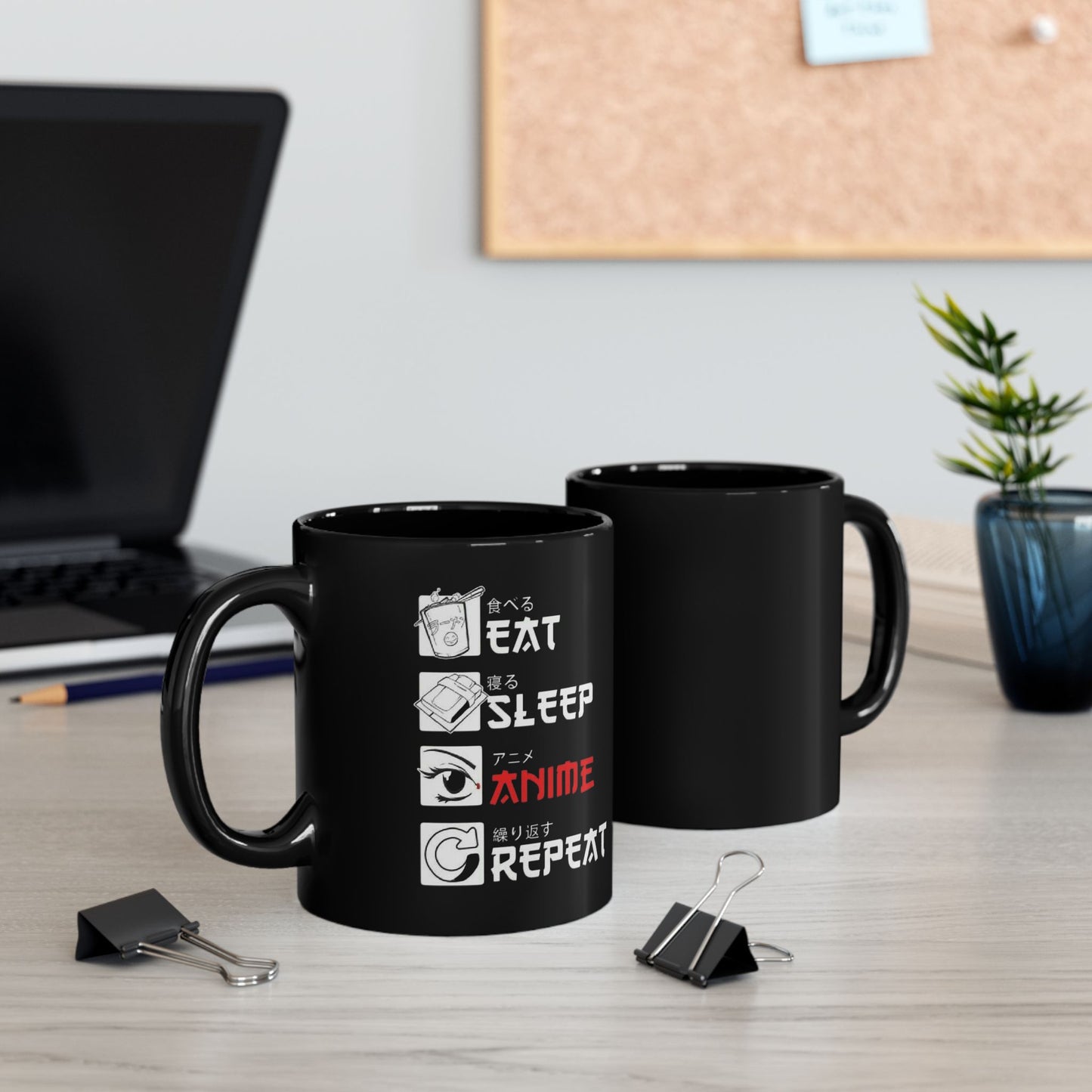Motivational Coffee Mug - Keep Calm and Anime Repeat, Perfect for Anime Lovers, Gifts for Birthdays, Holidays, Home or Office Decor
