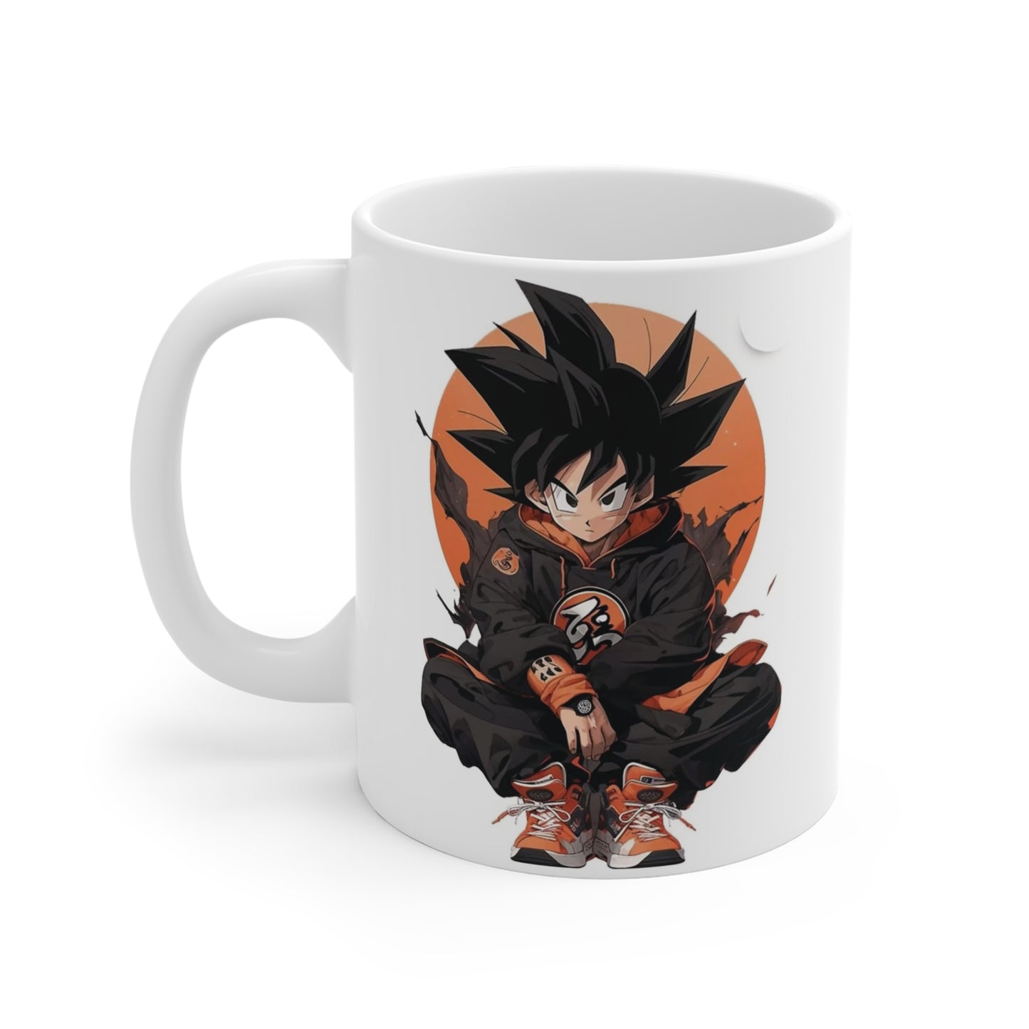 Anime Character Mug, Goku Inspired Coffee Cup, Gift for Anime Lovers, Unique Collectible, Daily Use Mug