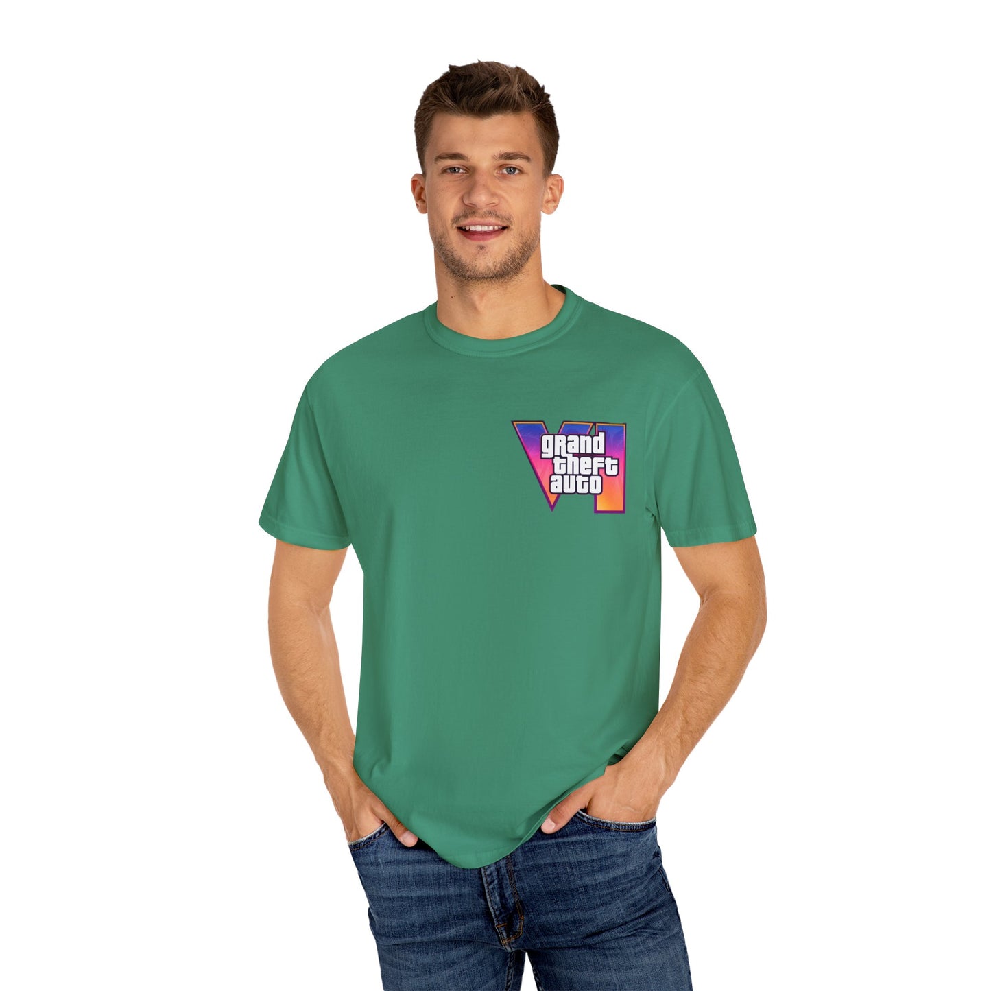 VICE CITY 6 VI Unisex T-Shirt - Gamer Tee, Video Game Gift, Casual Wear, Birthday Present, Graphic Tee