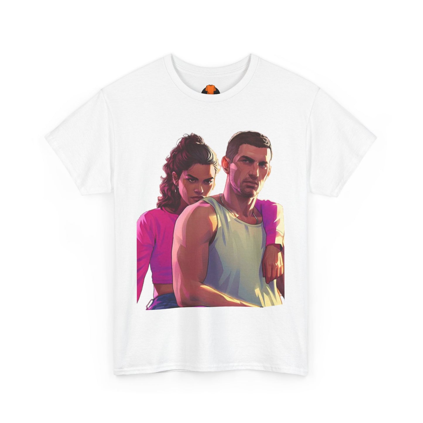 Vice City 6 Legends Tee – Duo Drop Unisex Heavy Cotton Tee, Gamer Shirt, Video Game Apparel, Retro Gaming Merchandise, Unique Gift for Gamers