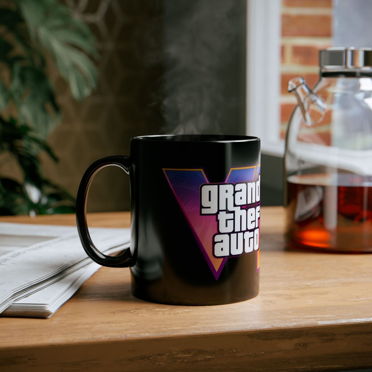 Gamer's Dream Black Mug - VI Inspired Coffee Cup, Perfect Gift for Gamers, Birthday, Holiday Cheer, Unique Collectible