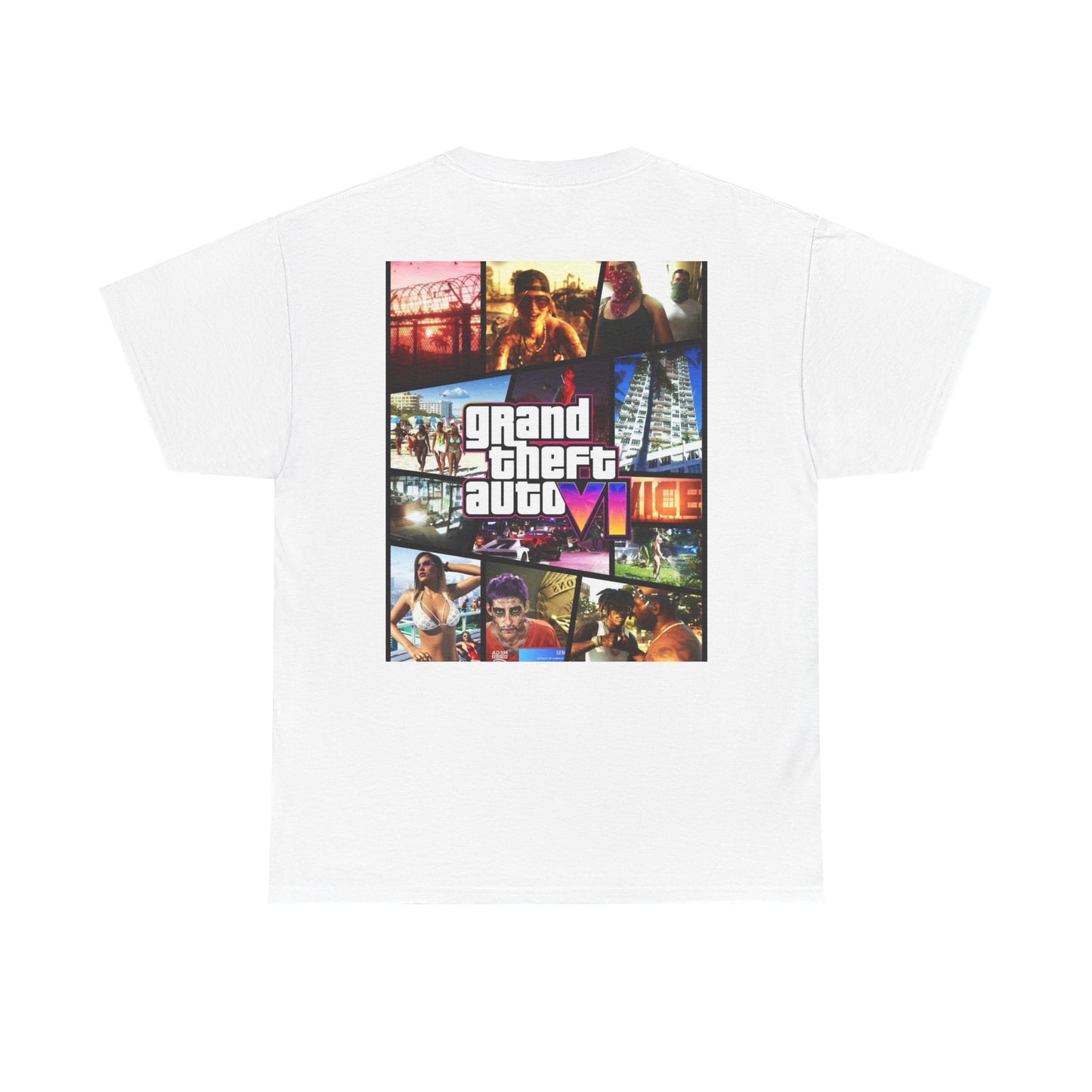 Vice City 6 Legends Tee – Duo Drop Unisex Heavy Cotton Tee, Gamer Shirt, Video Game Apparel, Retro Gaming Merchandise, Unique Gift for Gamers