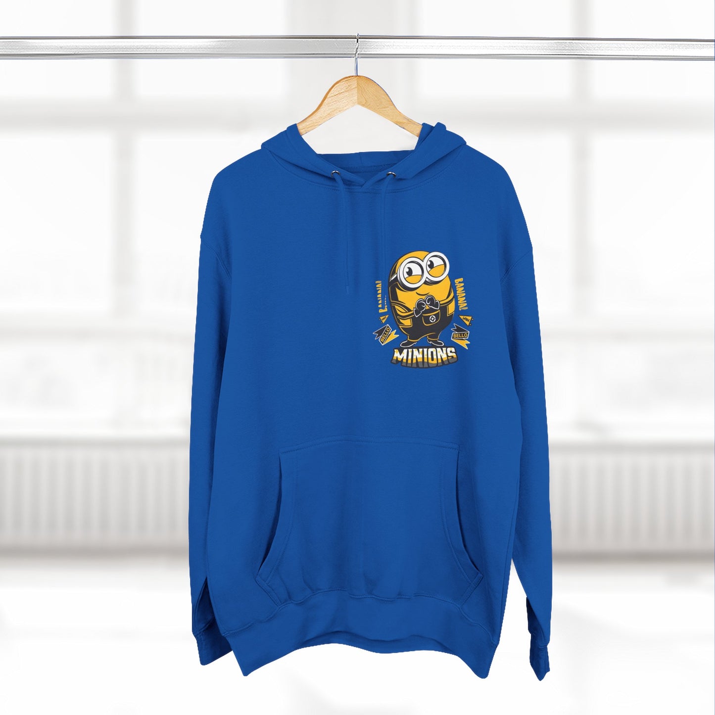 Minions Fleece Hoodie | Cozy Cartoon Sweatshirt, Gifts for Kids, Movie Buffs, Fun Lounging Apparel, Birthday Present, Holiday Gift