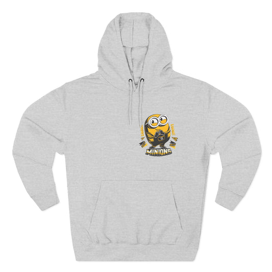 Minions Fleece Hoodie | Cozy Cartoon Sweatshirt, Gifts for Kids, Movie Buffs, Fun Lounging Apparel, Birthday Present, Holiday Gift