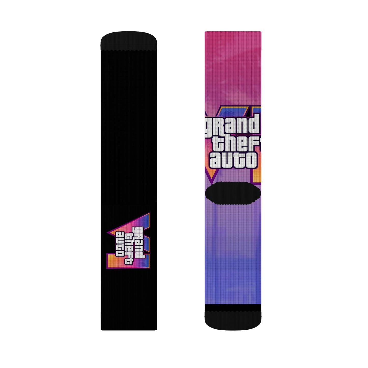 Vice City 6 Socks – Step Into the Storm for Grand Theft Auto Fans - Fun Footwear for Gaming, Casual Wear, Gifts, Holidays, and Celebrations
