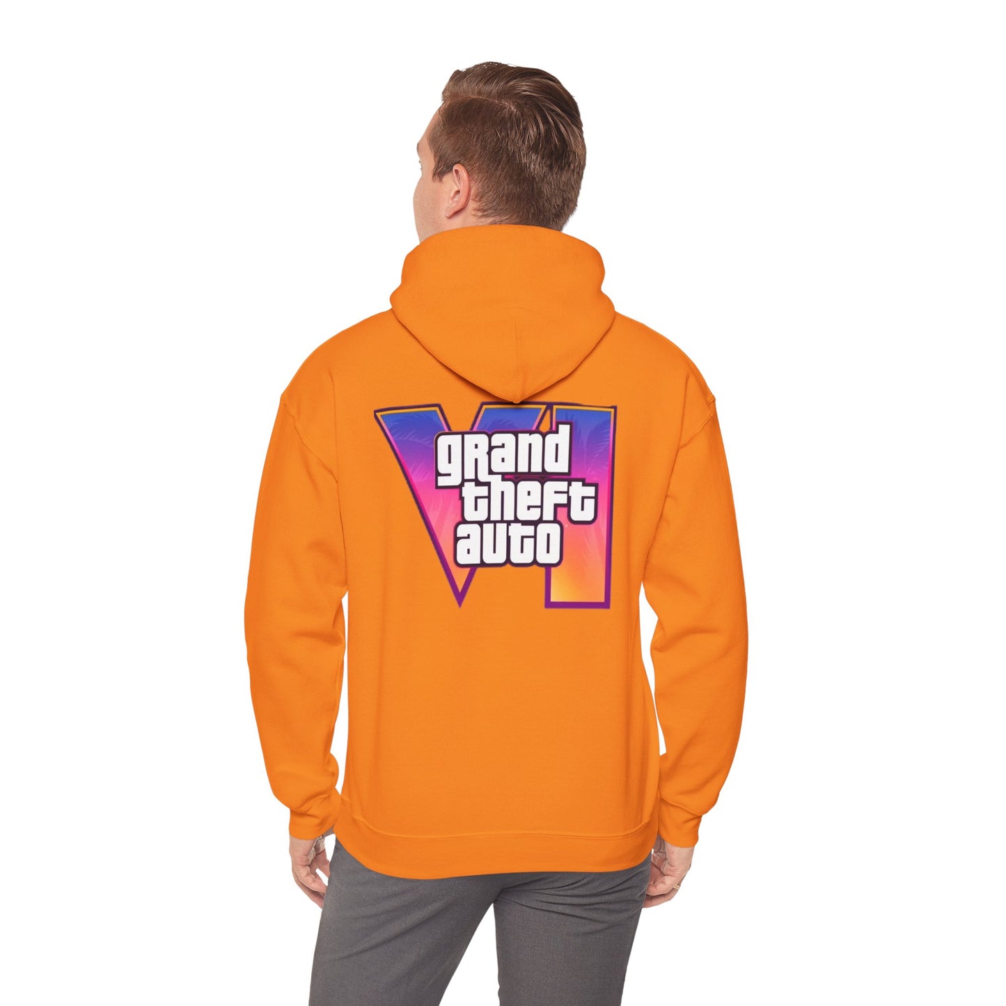 Gamer Hooded Sweatshirt | Unisex Heavy Blend™ | Retro Gaming Apparel, Gamer Gift, Video Game Hoodie, Grand Theft Auto Merch, Casual Wear